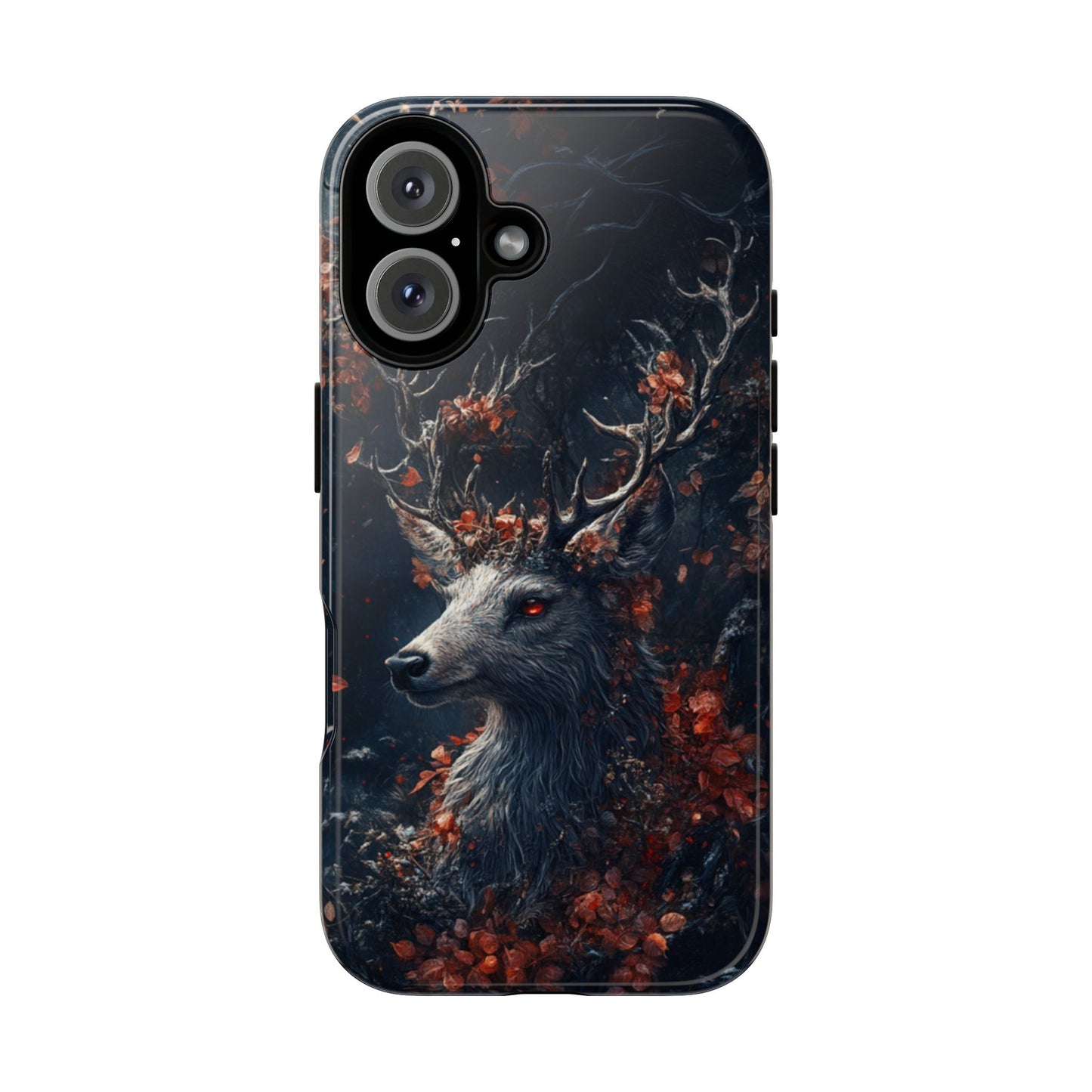 Crimson Stag Blossom – Tough iPhone Case
