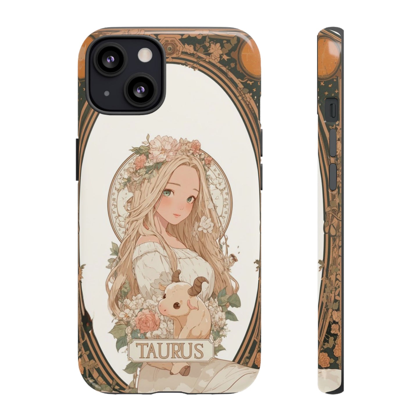 Taurus Floral Maiden - Tough iPhone Case