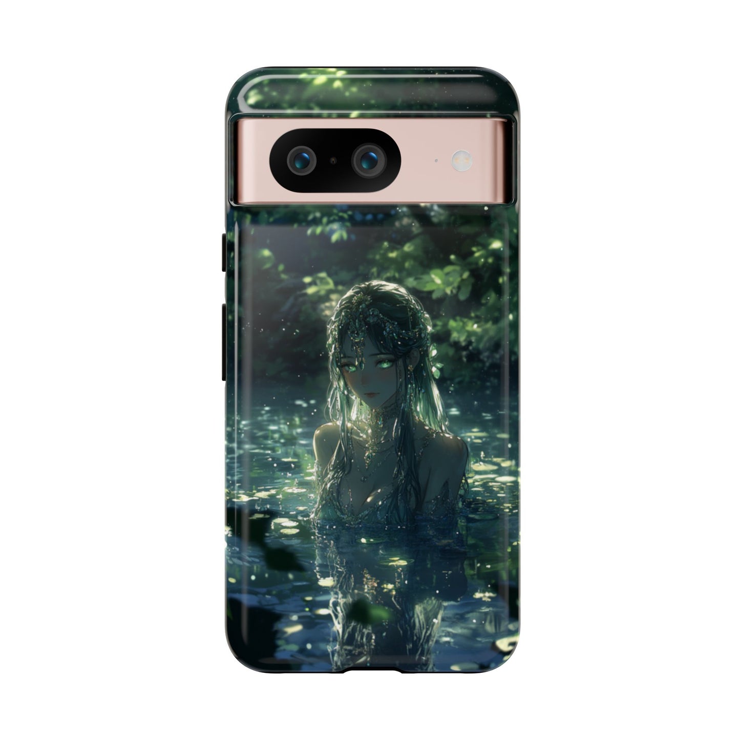Forest Water Nymph Green Eyes Pond - Tough Google Pixel Case