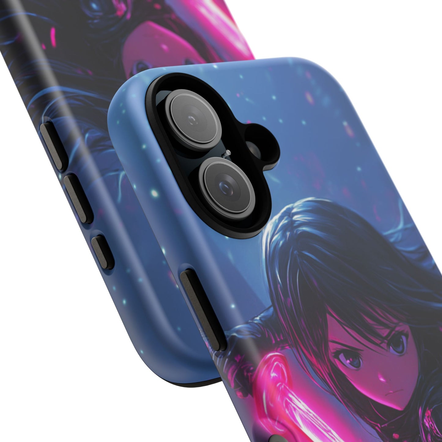 Neon Blade Warrior – Tough iPhone Case