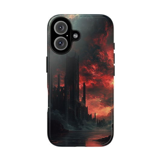 Crimson Dread Citadel – Tough iPhone Case