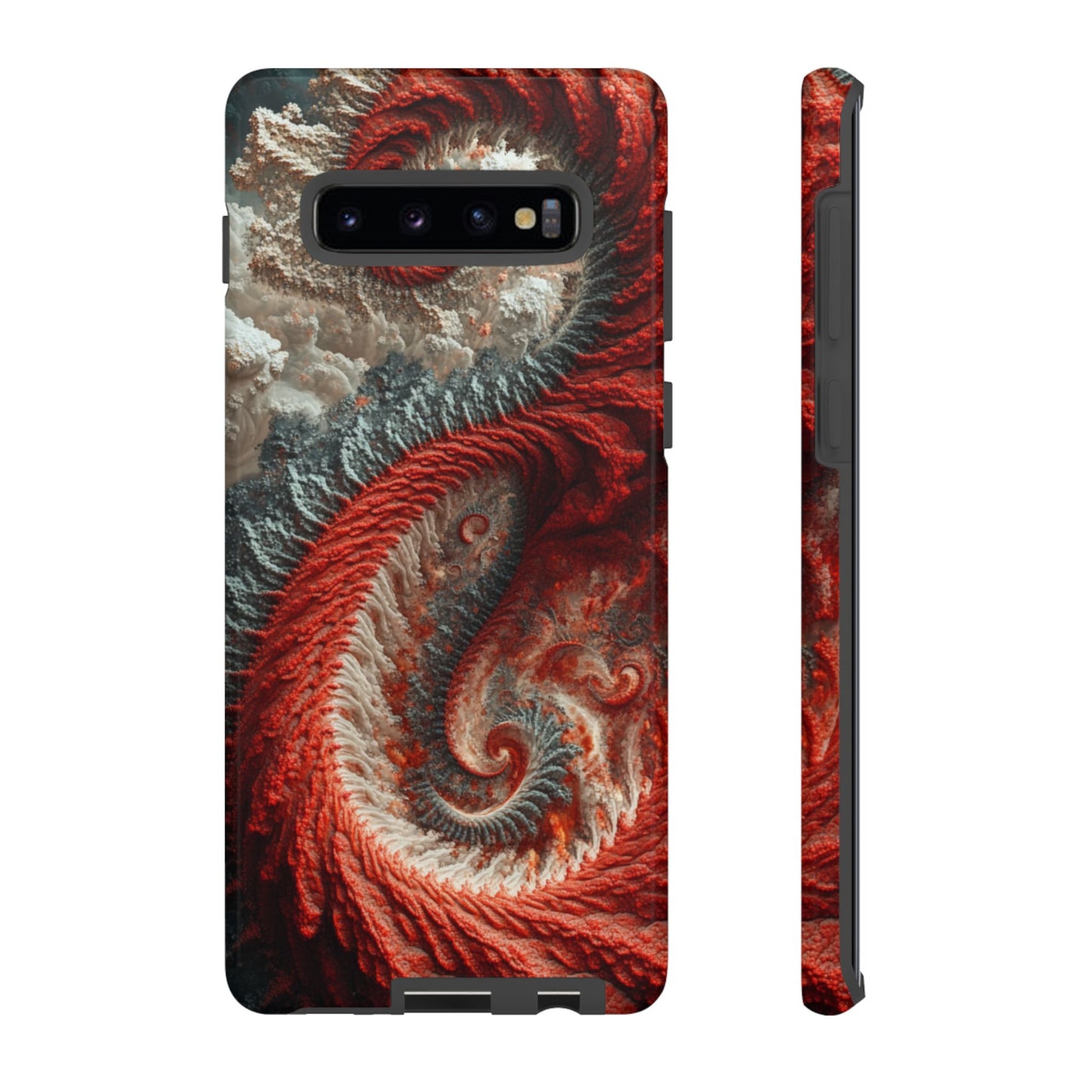 Crimson Spiral Fractal – Tough Samsung Galaxy Case