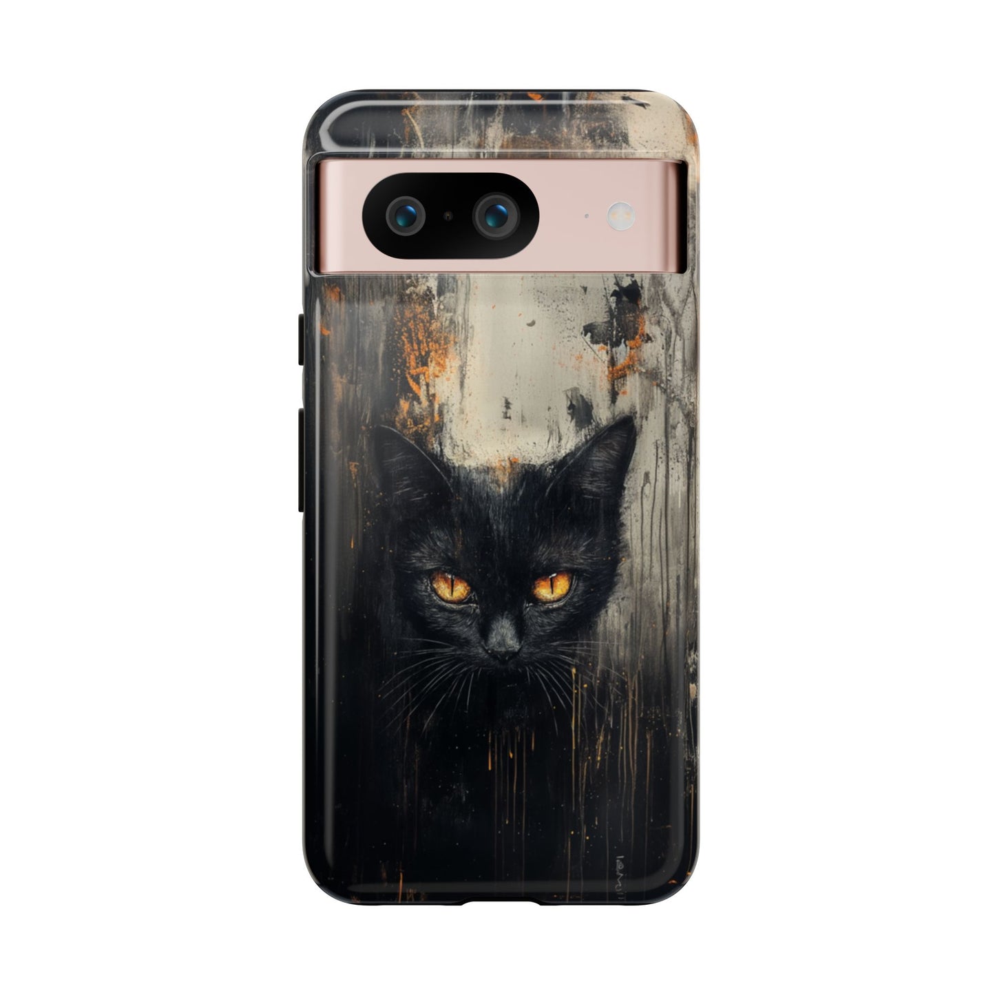 Enigmatic Black Cat Phone Case - iPhone, Google Pixel, Samsung Galaxy