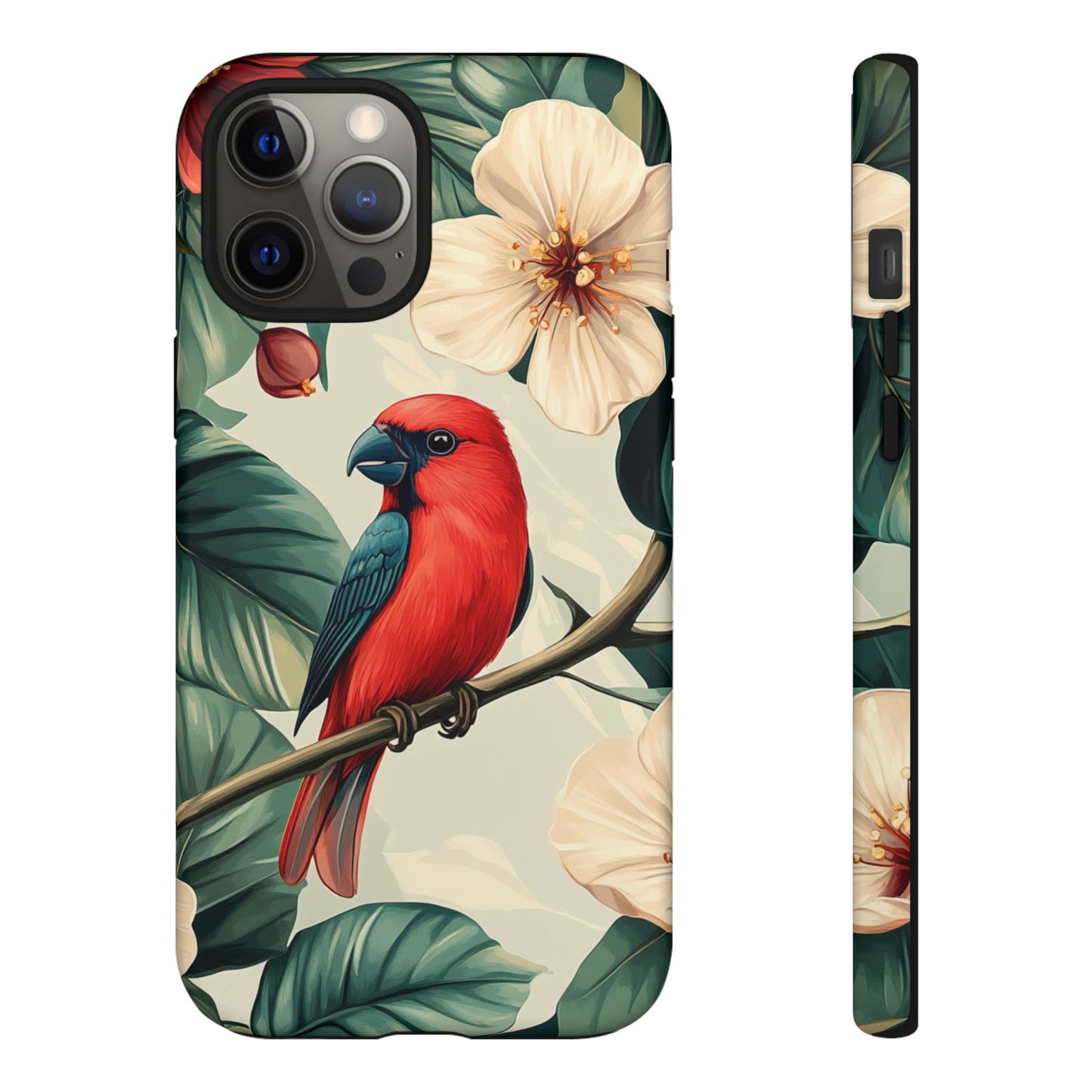 Tropical Bird and Hibiscus Phone Case – iPhone, Google Pixel, Samsung Galaxy