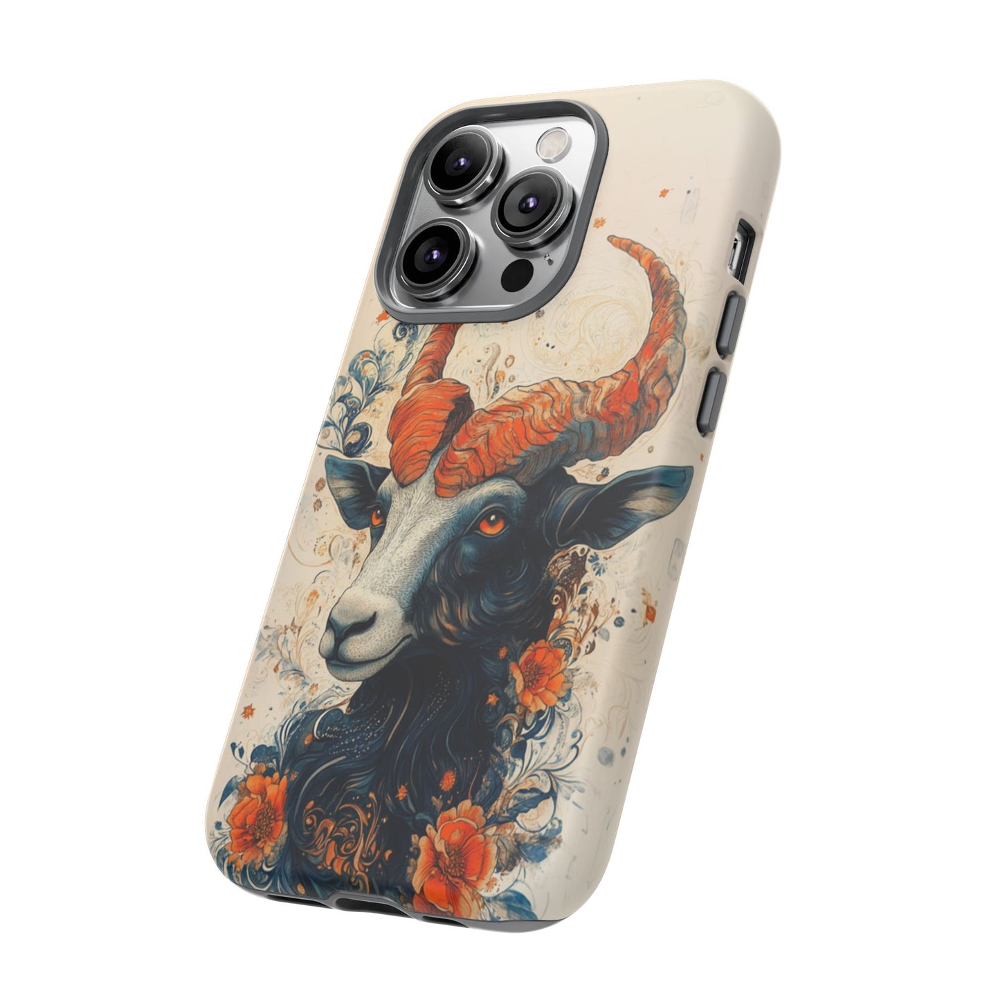 Capricorn Zodiac Artistic Floral Phone Case – iPhone, Google Pixel, Samsung Galaxy