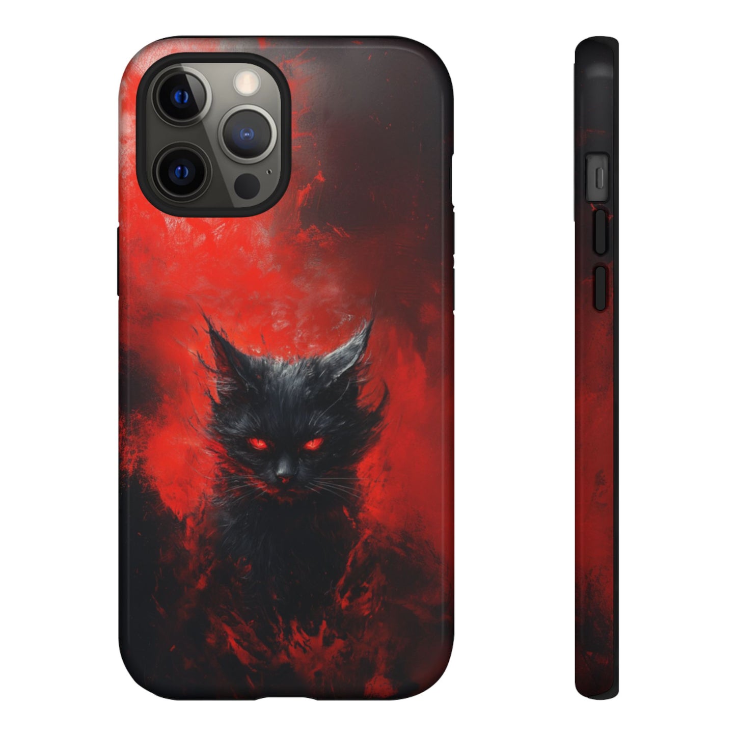 Fire Demon Black Cat - Tough iPhone Case