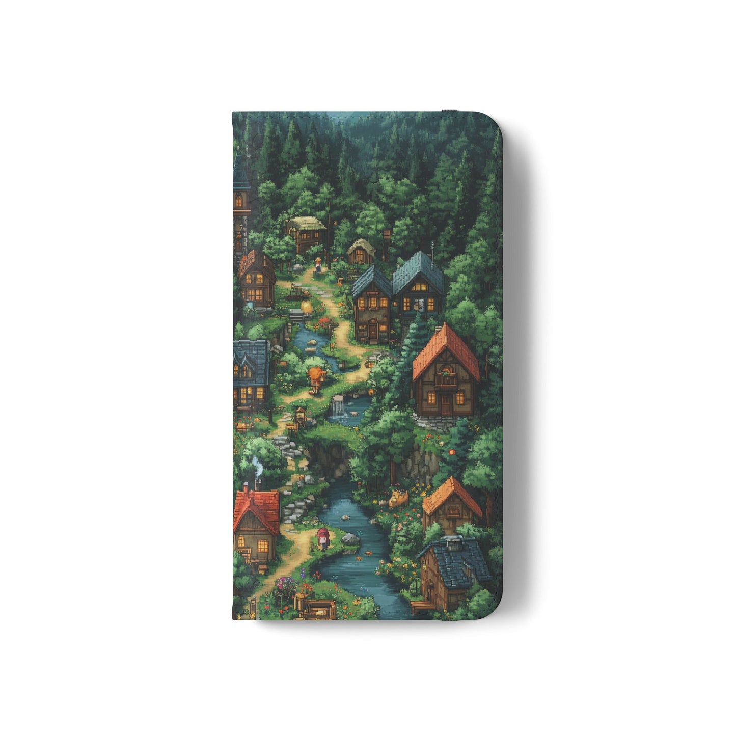 Pixel Forest Hamlet - Wallet Flip Case