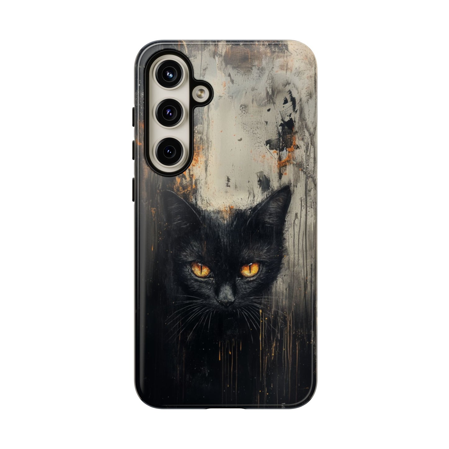 Black Cat Shadow Gaze - Tough Samsung Galaxy Case