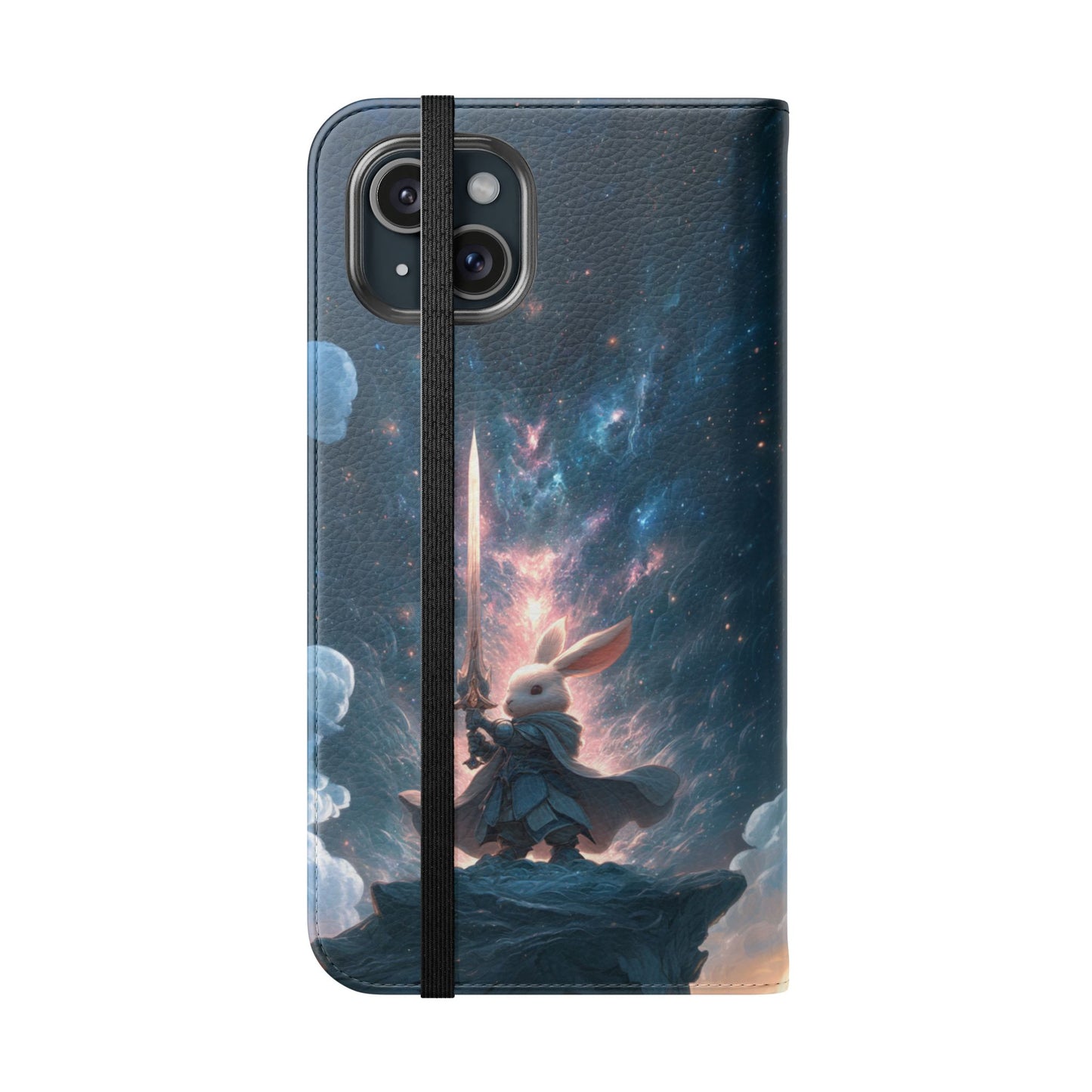 Cosmic Warrior Rabbit - Wallet Flip Case