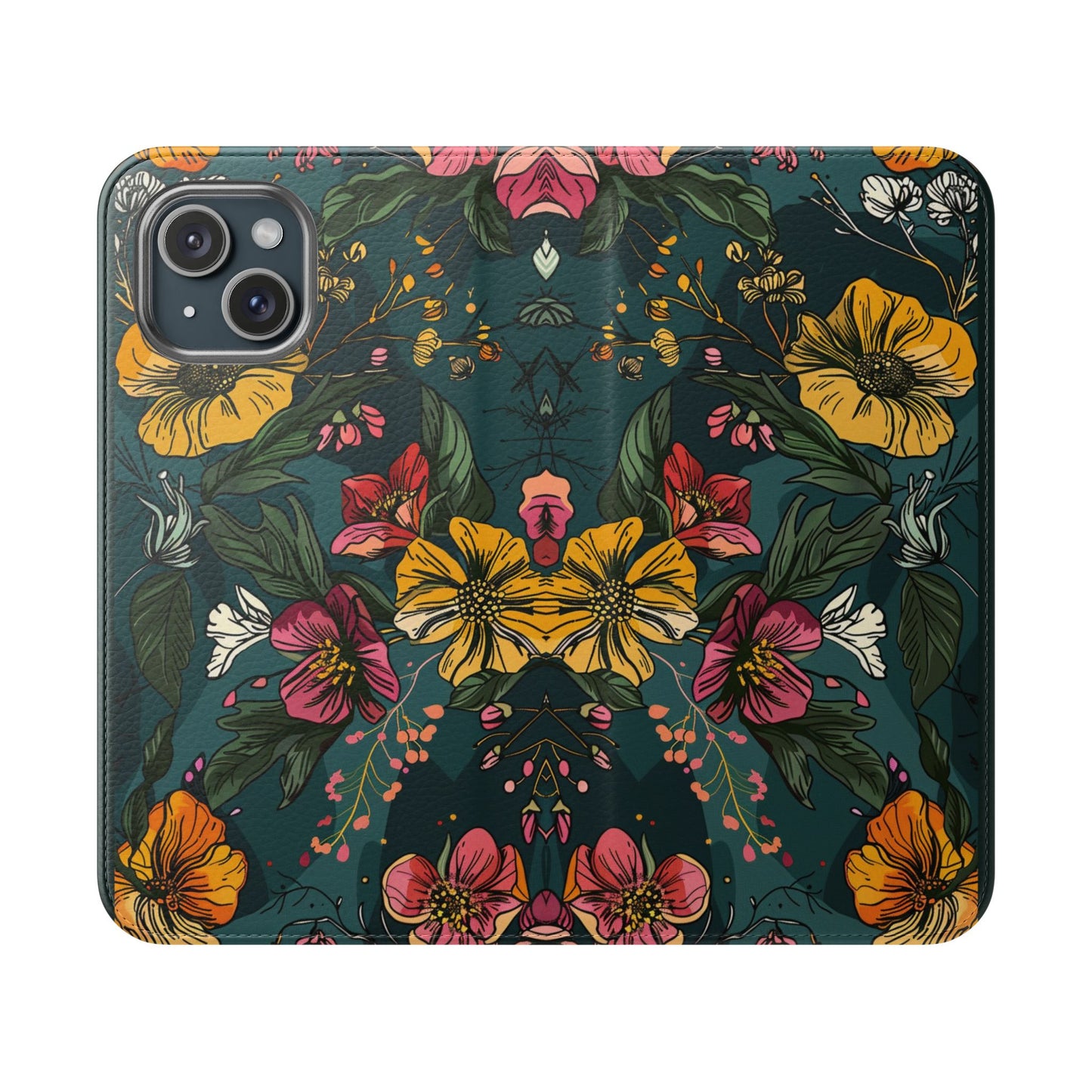 Vintage Floral Bloom - Wallet Flip Case