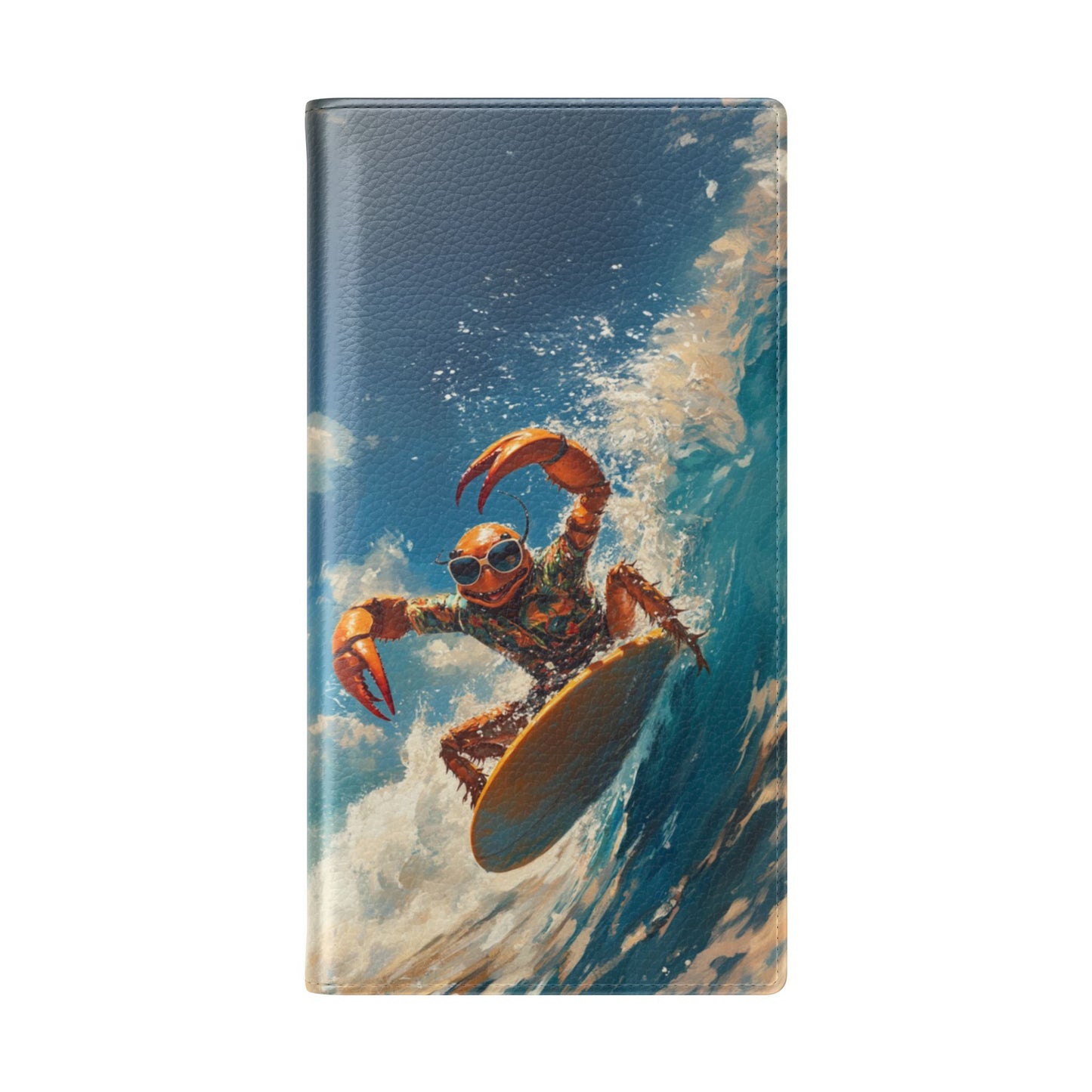 Surfing Crab - Wallet Flip Case