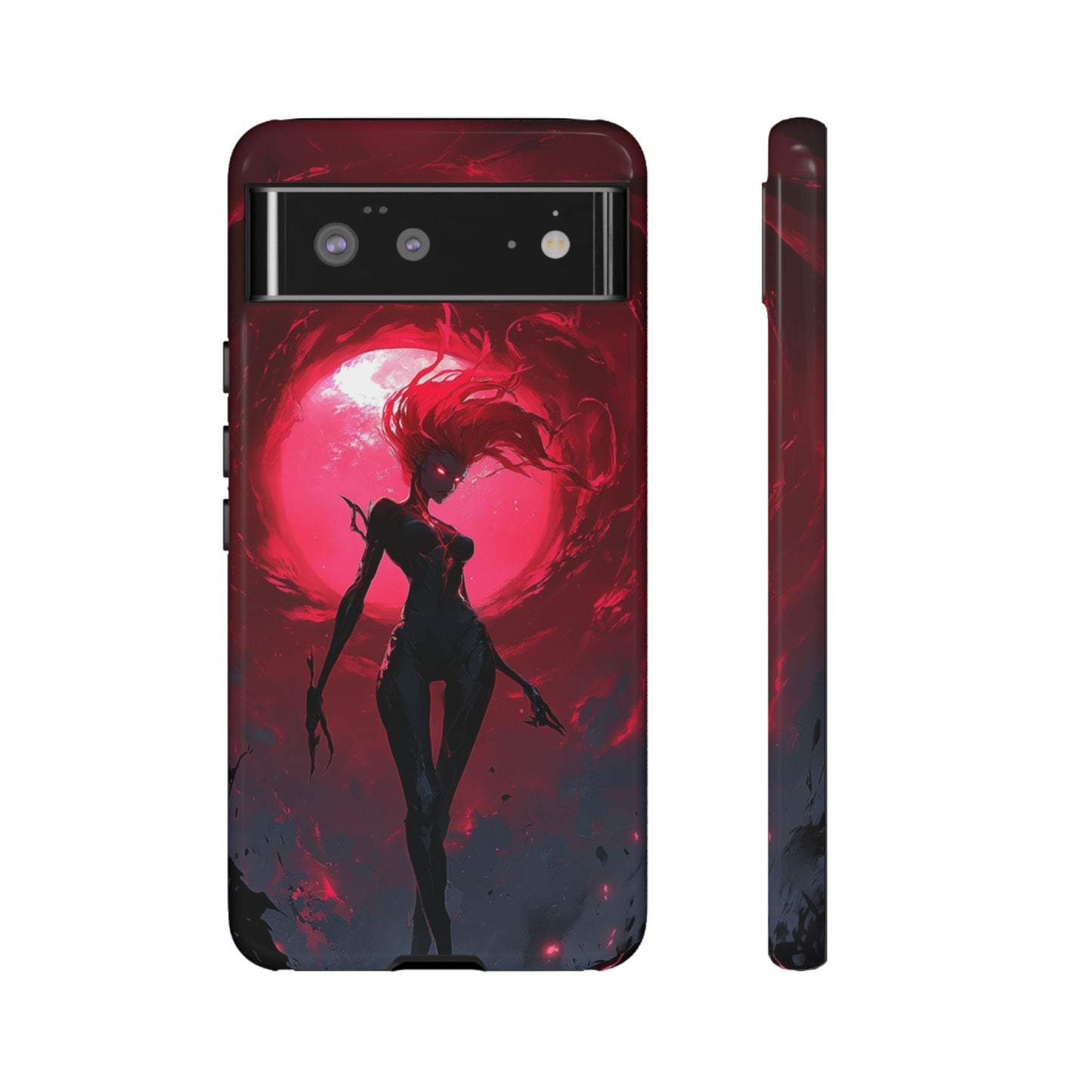 Crimson Eclipse Gothic Gaming Phone Case - iPhone, Google Pixel, Samsung Galaxy