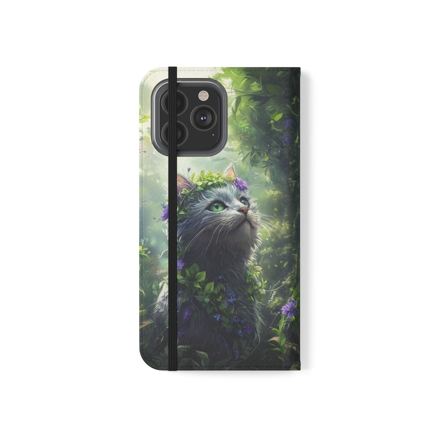 Forest Spirit Cat - Wallet Flip Case