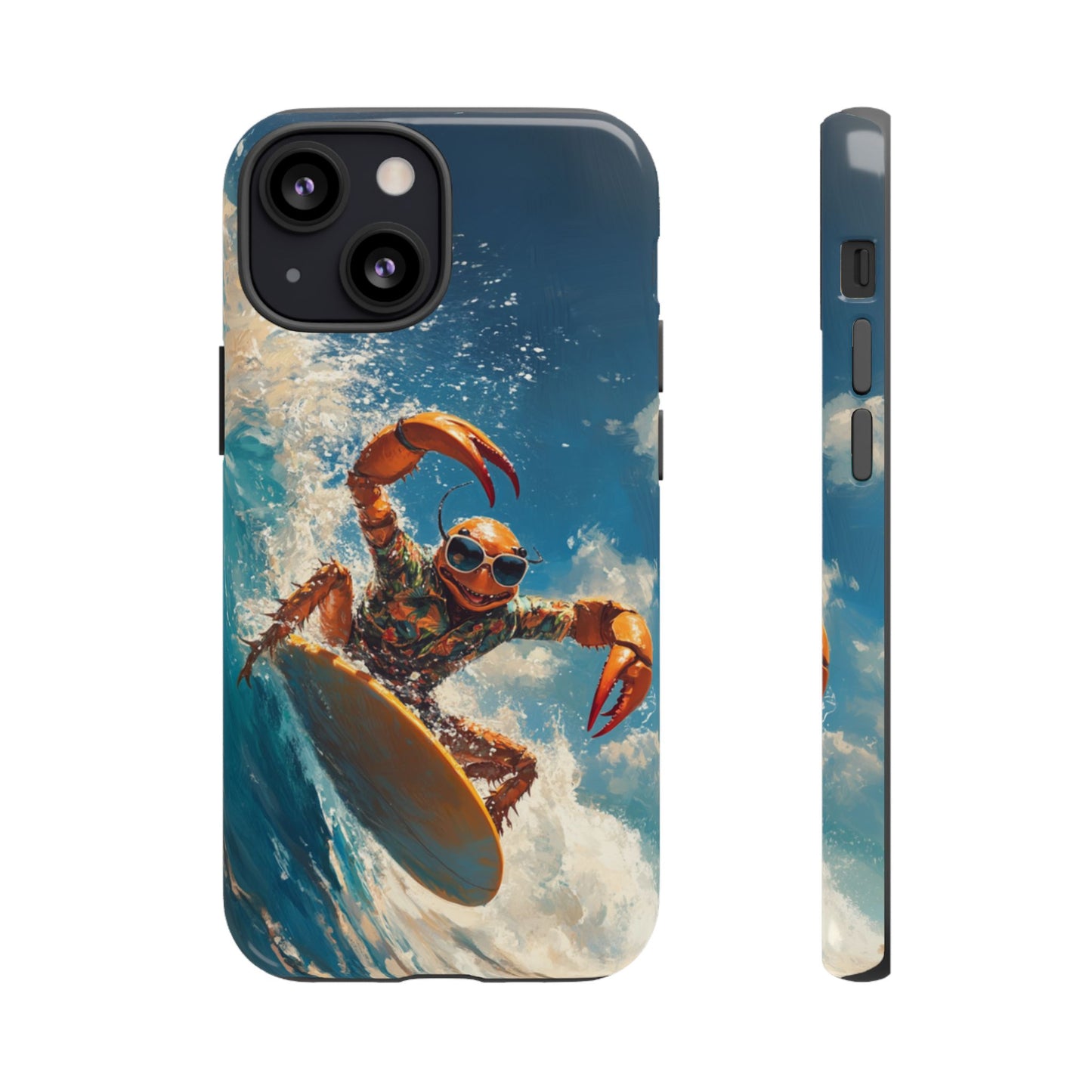 Surfing Crab - Tough iPhone Case