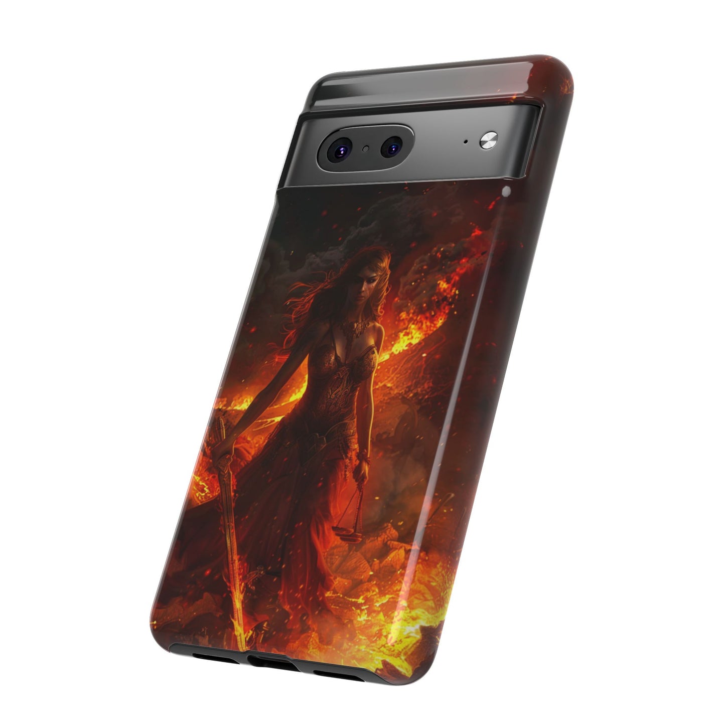 Fiery Goddess Nemesis Phone Case - iPhone, Google Pixel, Samsung Galaxy