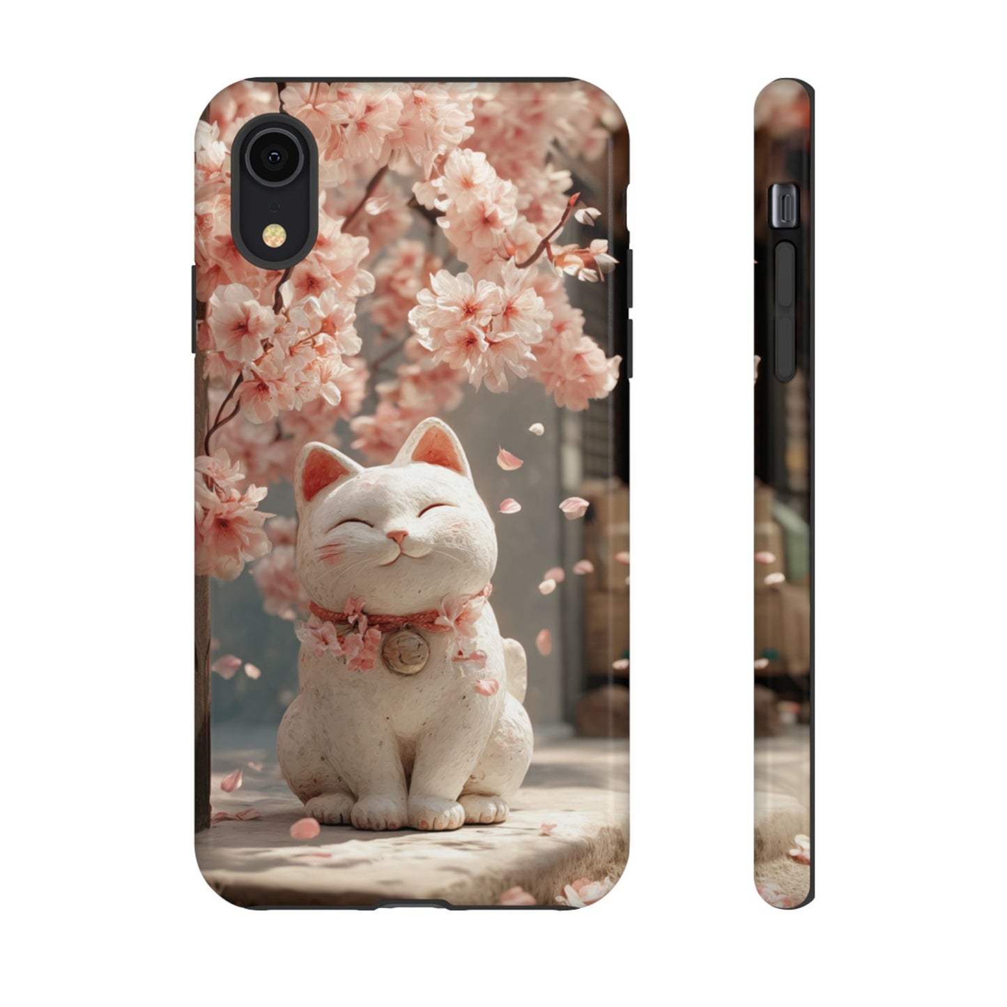Sakura Lucky Cat - Tough iPhone Case