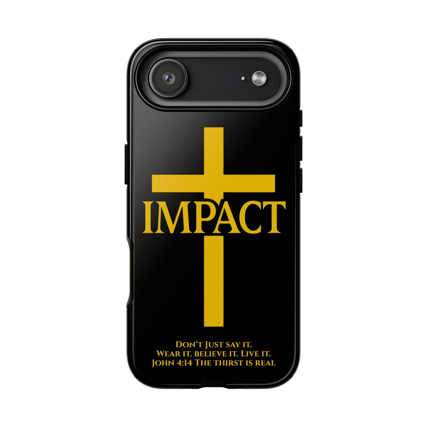 Impact Black/Gold - Tough iPhone Case