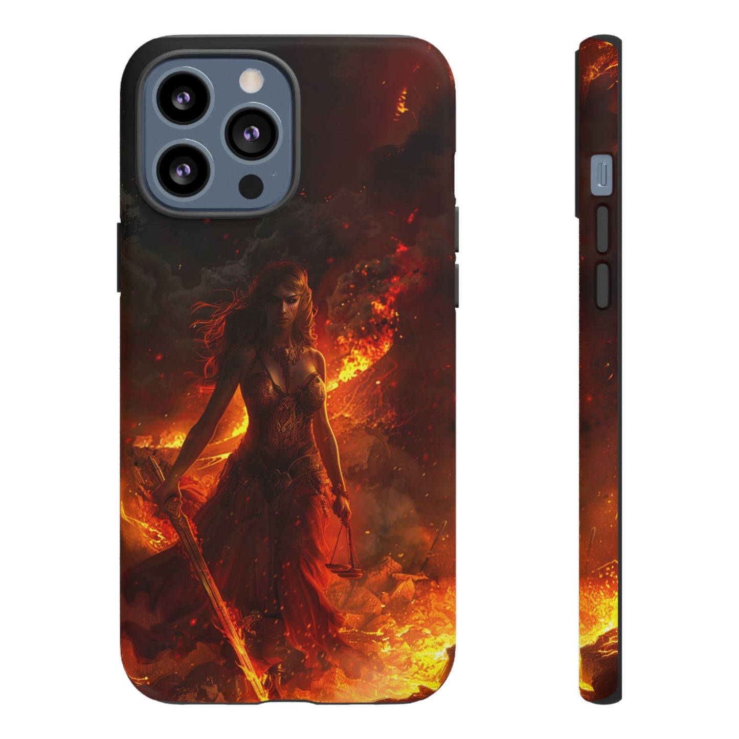 Fiery Goddess Nemesis Phone Case - iPhone, Google Pixel, Samsung Galaxy