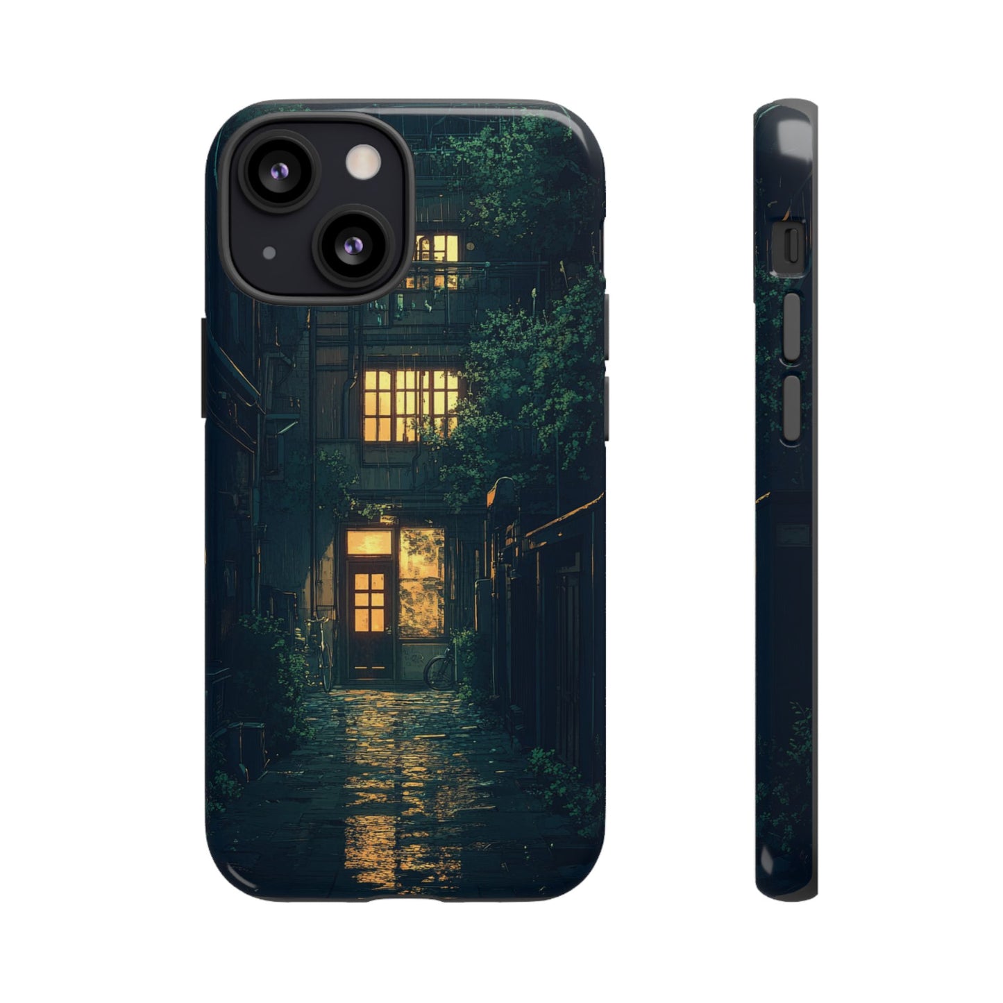 Rainy Alley - Tough iPhone Case