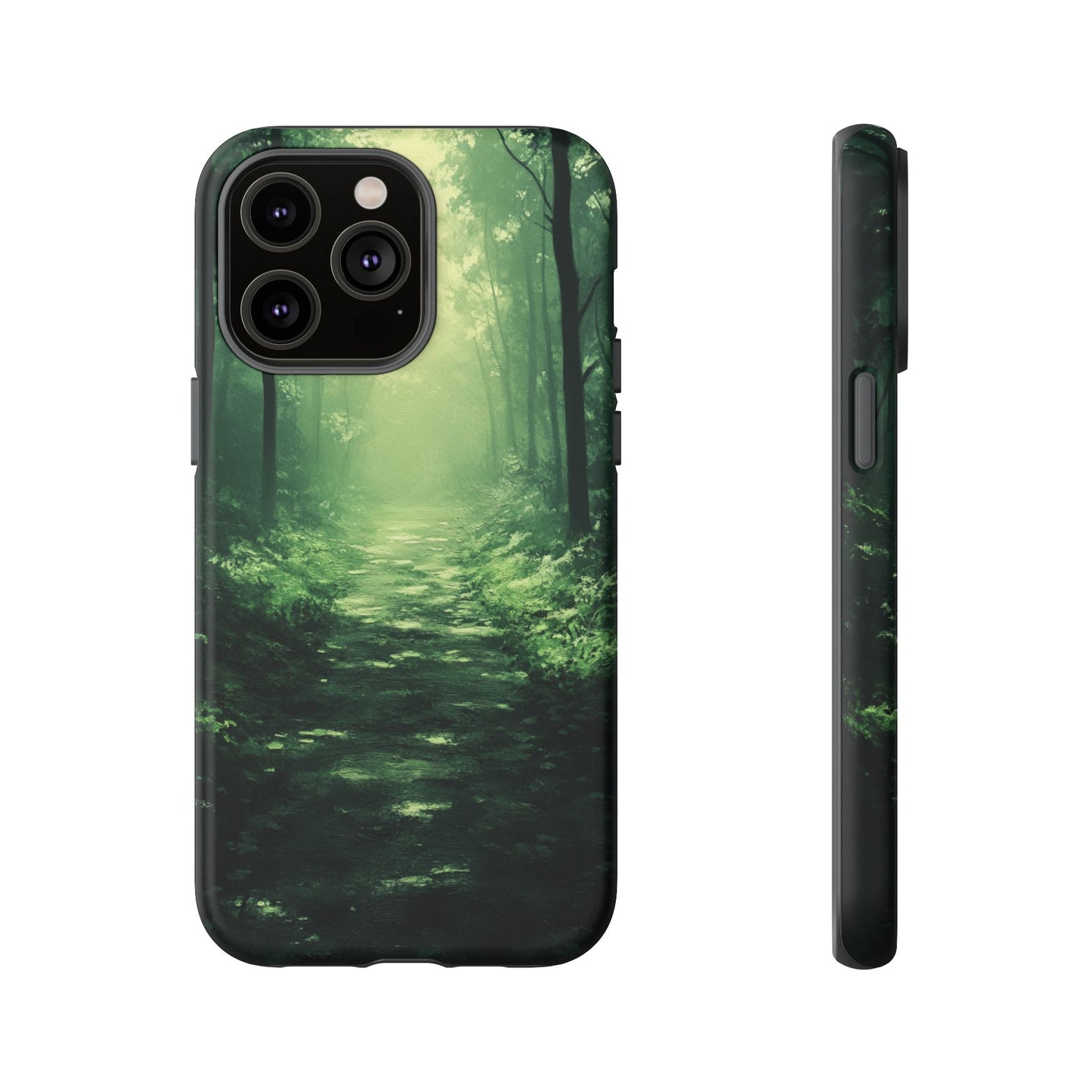 Emerald Mist Forest Path - Tough iPhone Case