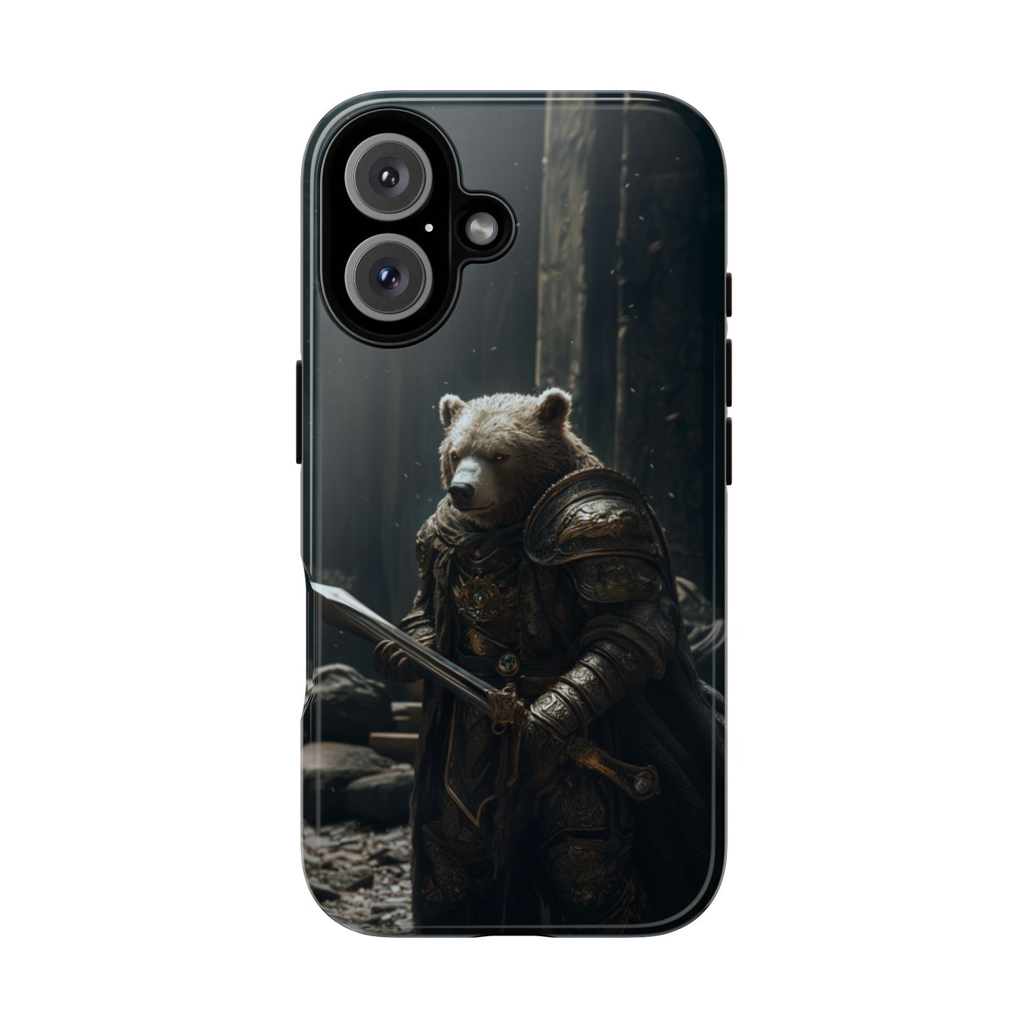 Medieval Bear Warrior Knight - Tough iPhone Case
