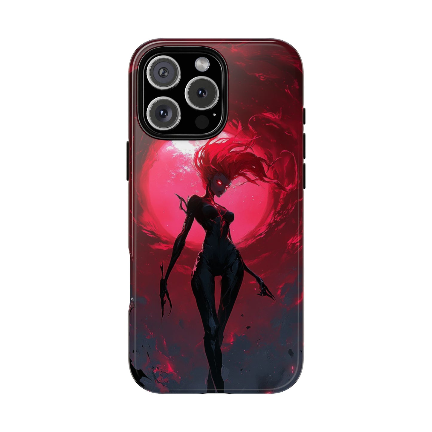 Crimson Eclipse Gothic Gaming Phone Case - iPhone, Google Pixel, Samsung Galaxy