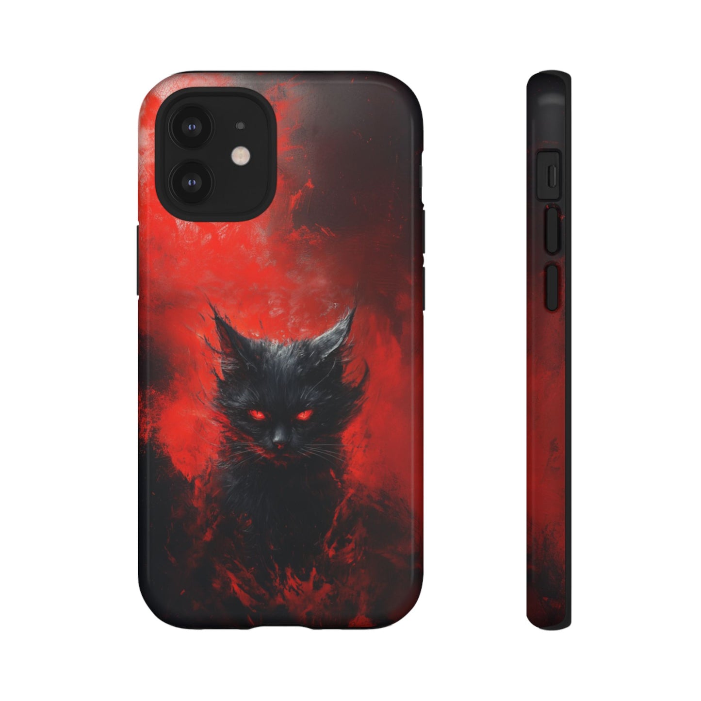 Fire Demon Black Cat - Tough iPhone Case