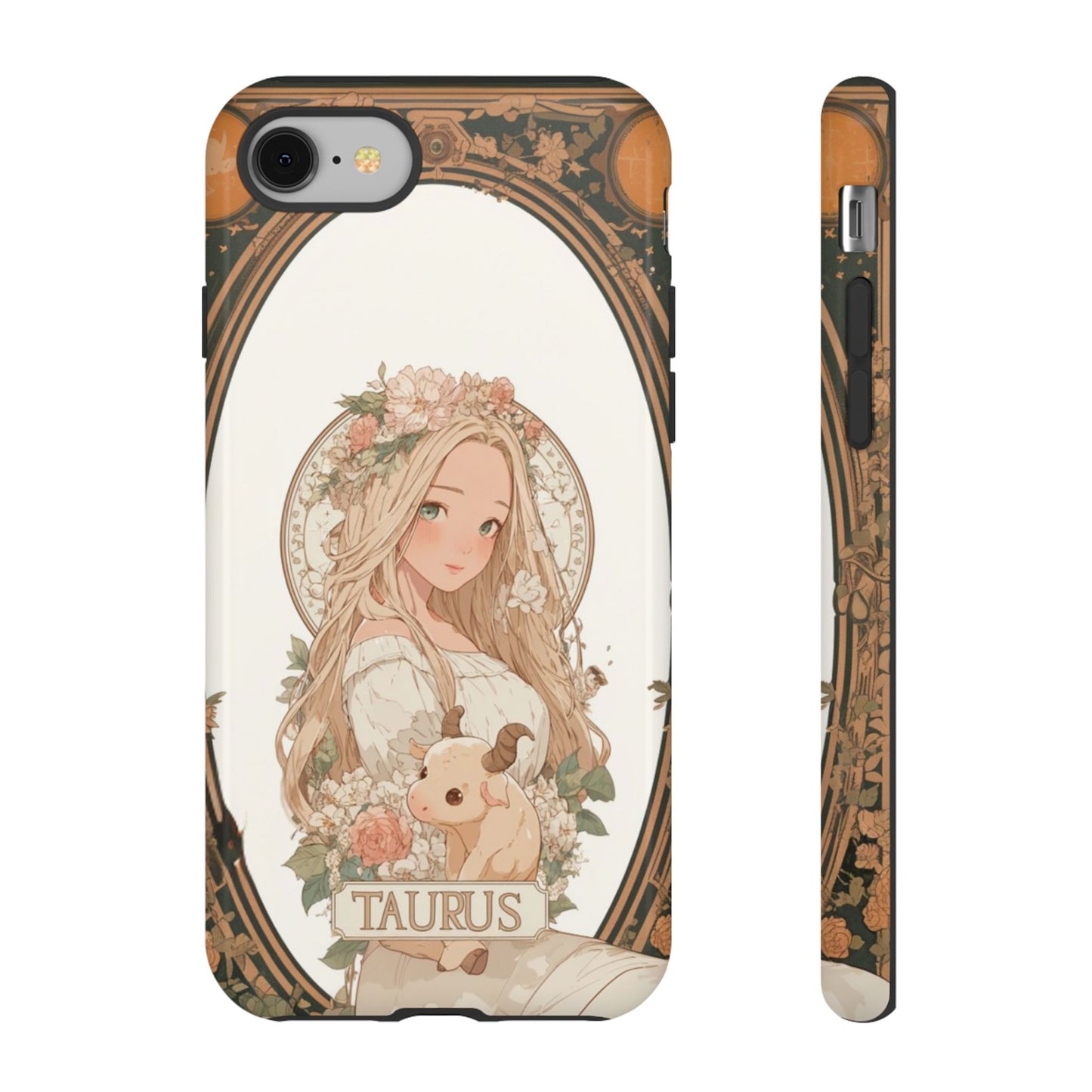 Taurus Floral Maiden - Tough iPhone Case