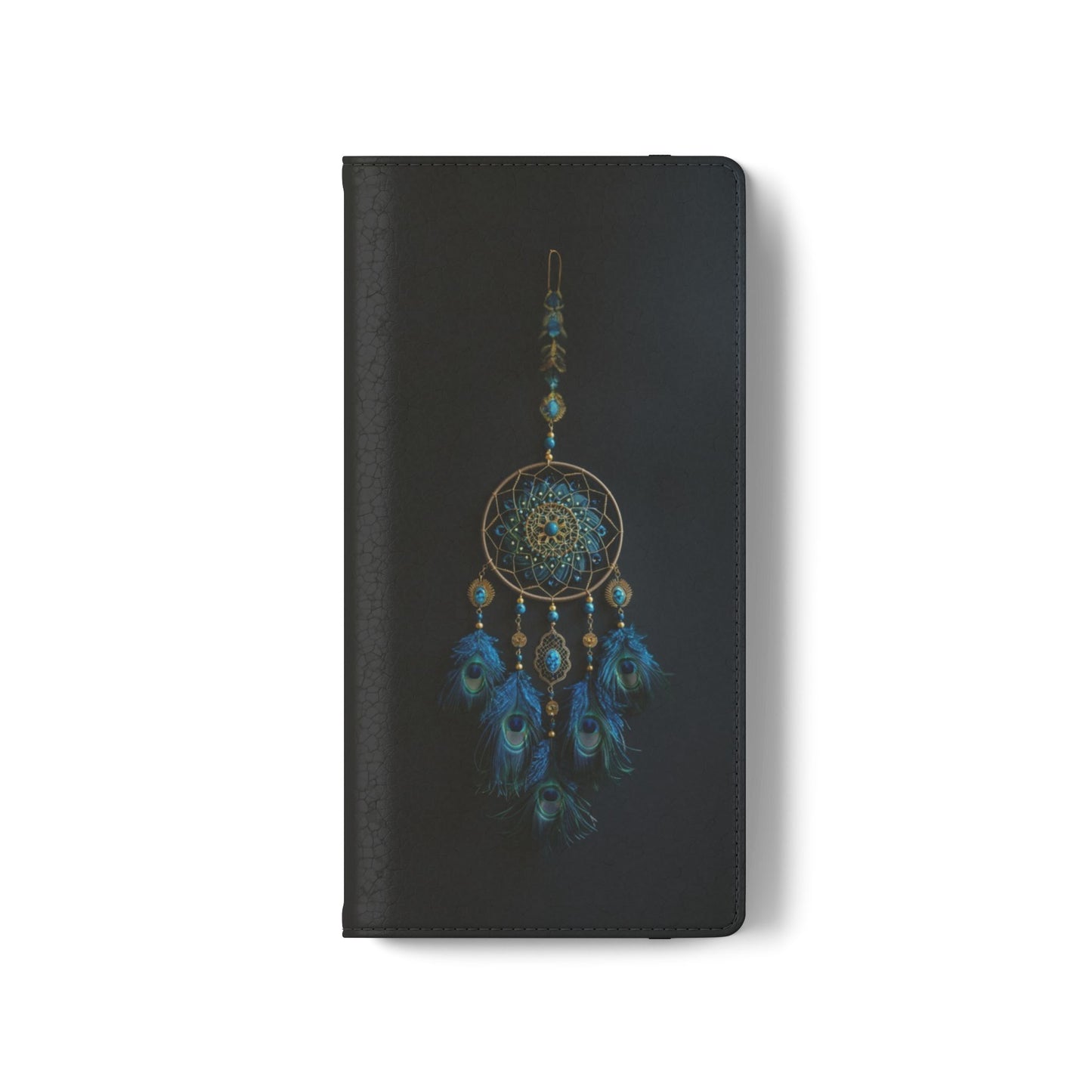 Peacock Feather Dreamcatcher - Wallet Flip Case