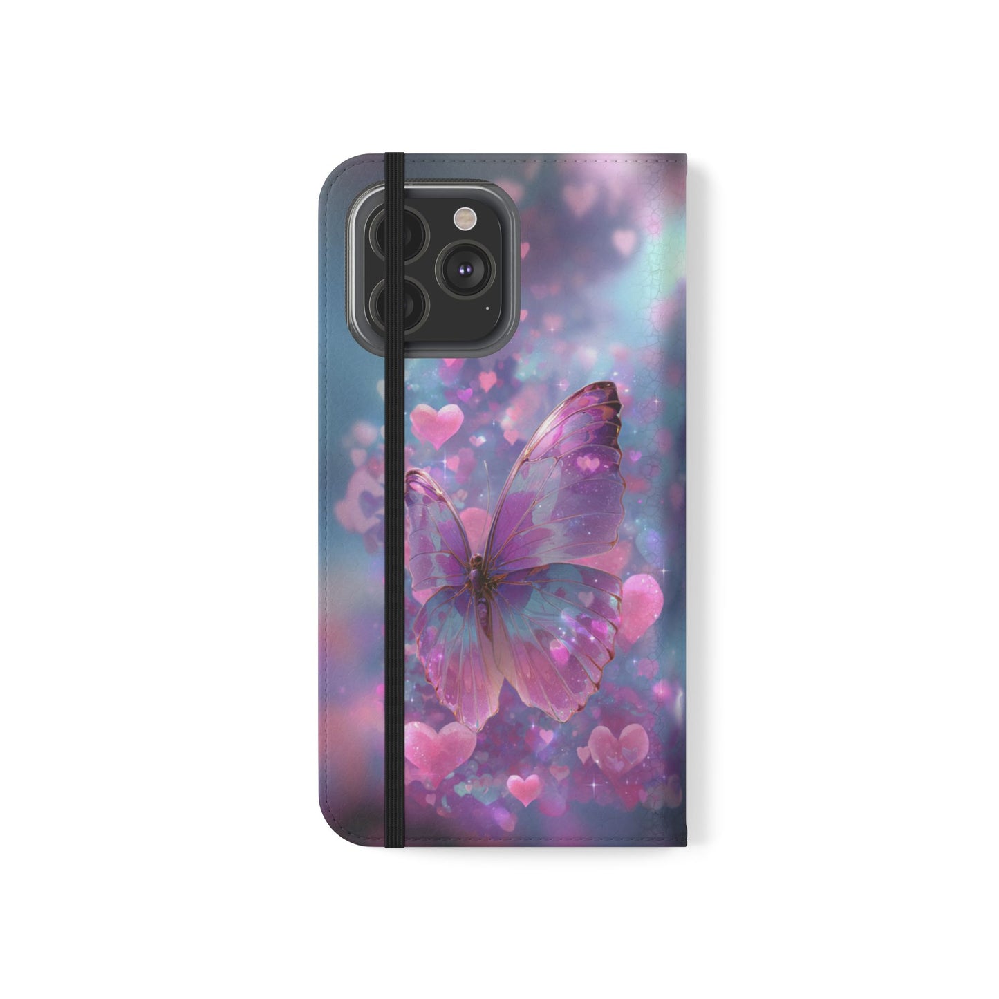 Cupid's Flutter Butterfly - Wallet Flip Case