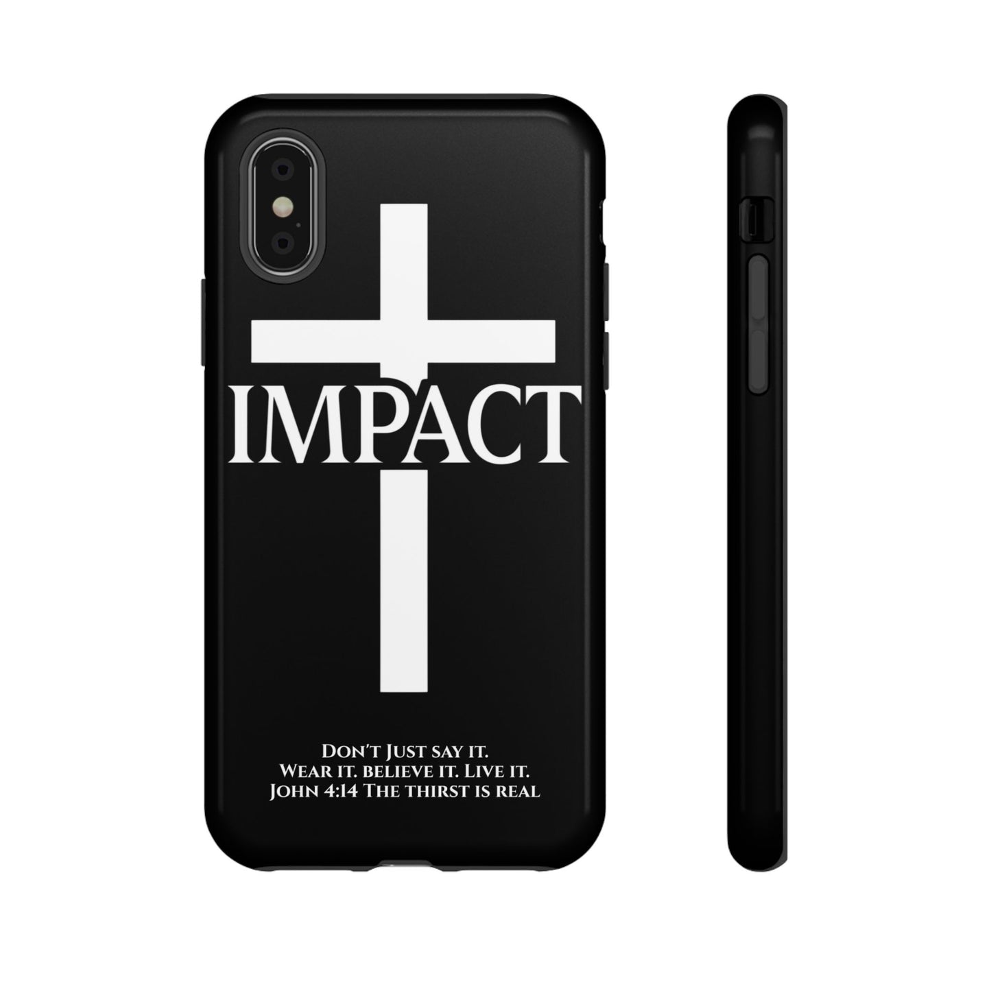 Impact Black/White - Tough iPhone Case
