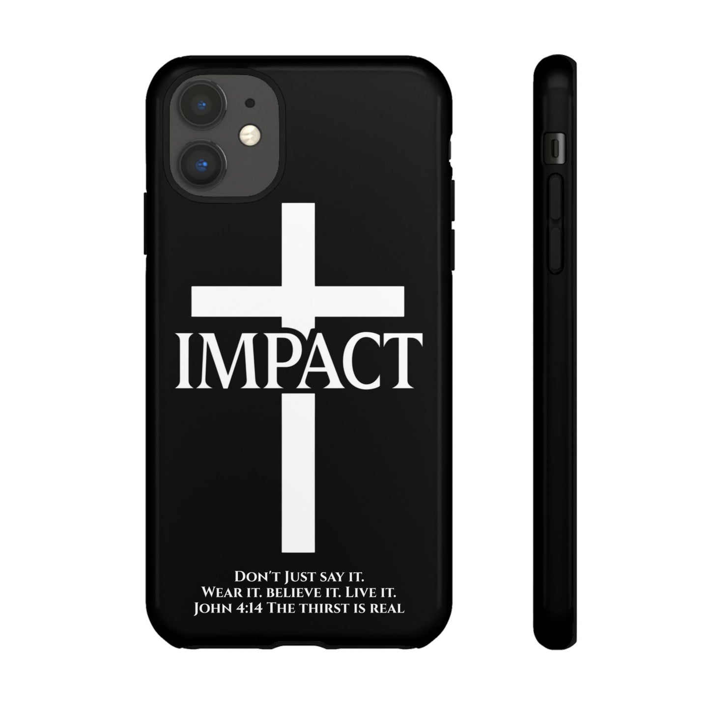 Impact Black/White - Tough iPhone Case