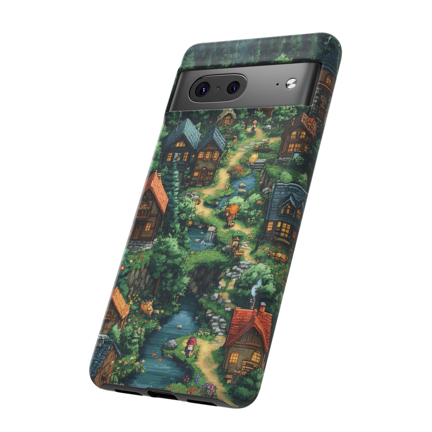 Enchanted Village: Pixel Paradise Phone Case - iPhone, Google Pixel, Samsung Galaxy