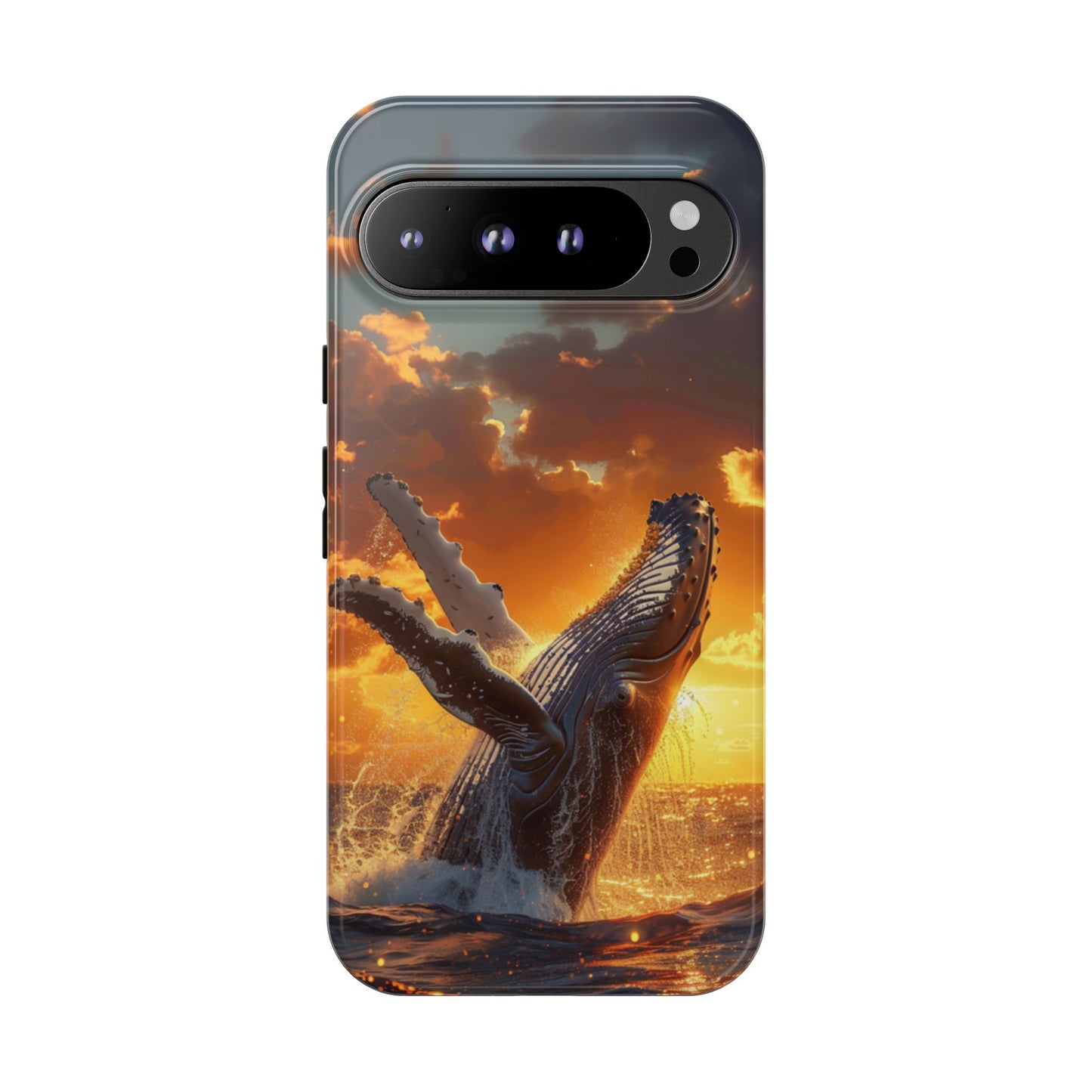 Sunset Breach Whale – Tough Google Pixel Case