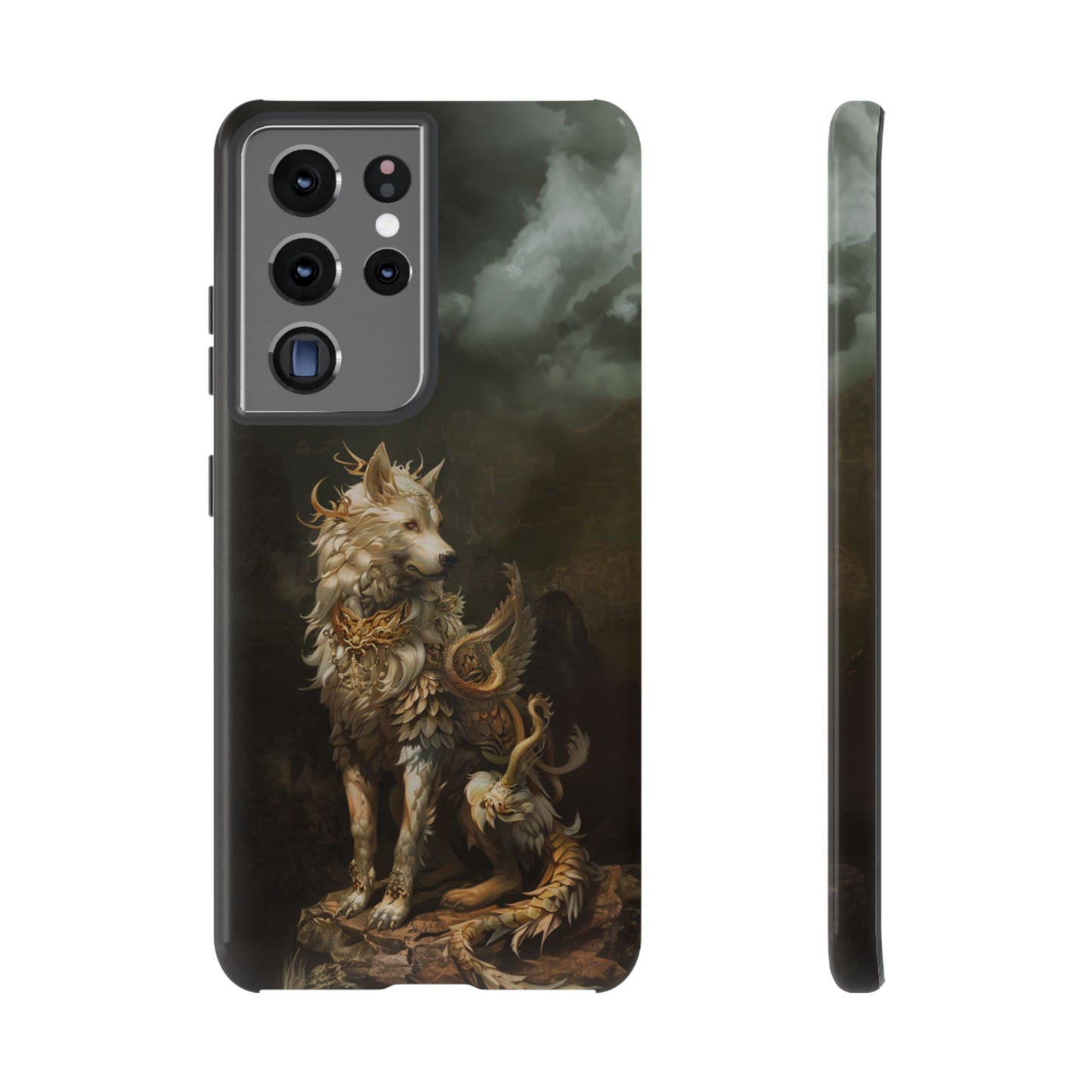 Antlered Wolf Guardian - Tough Samsung Galaxy Case