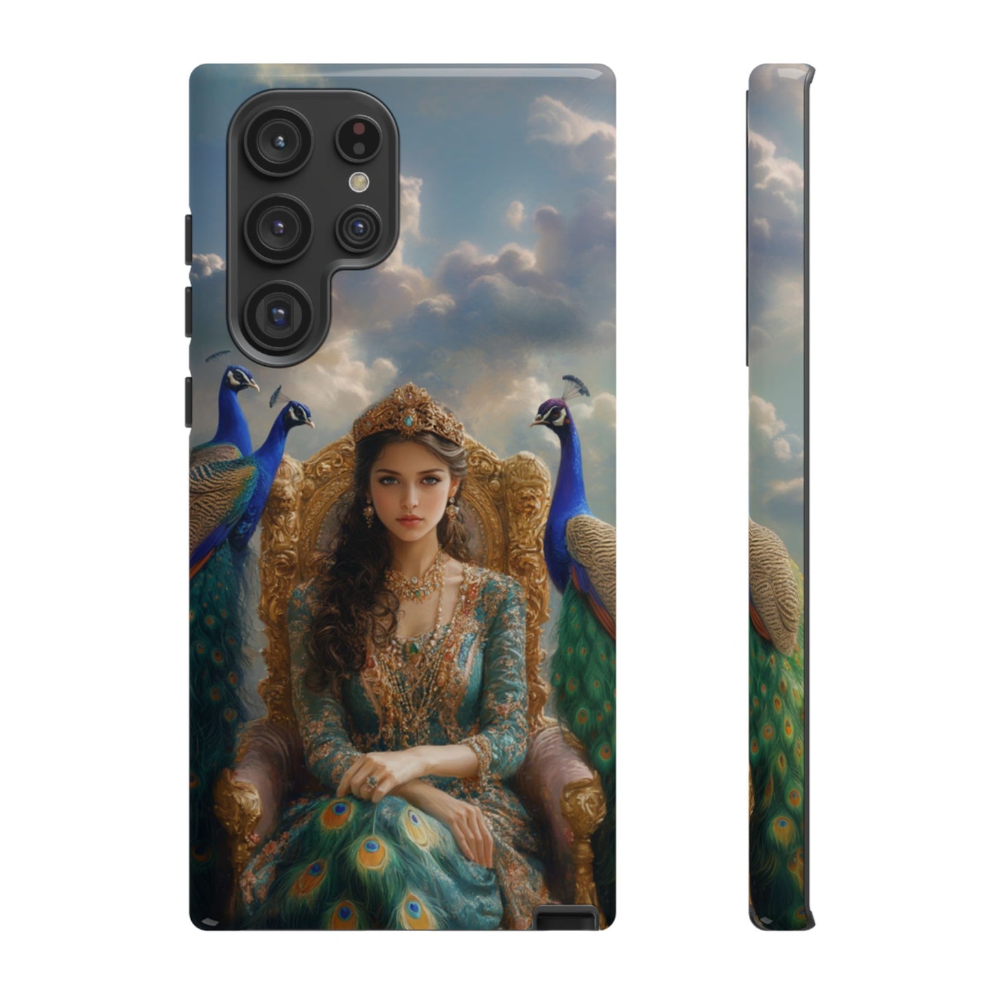 Hera Peacock Empress Golden Throne - Tough Samsung Galaxy Case
