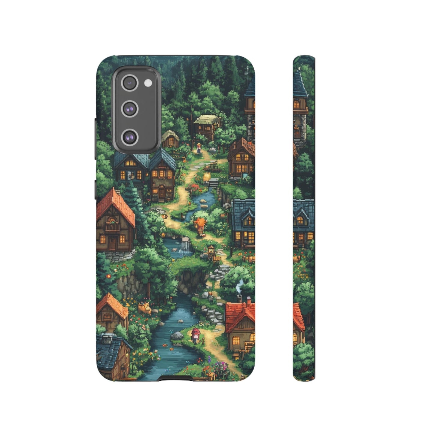 Enchanted Village: Pixel Paradise Phone Case - iPhone, Google Pixel, Samsung Galaxy