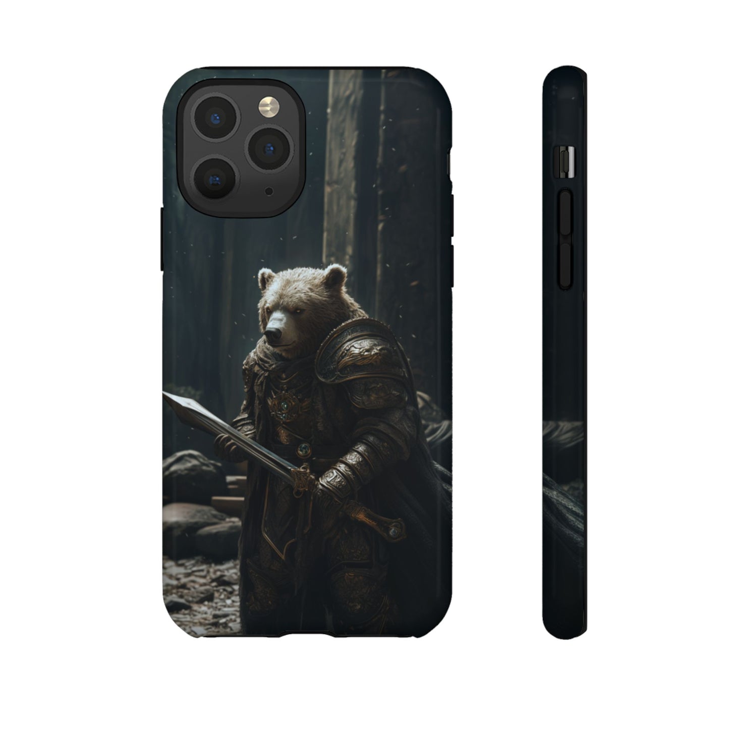 Medieval Bear Warrior Knight - Tough iPhone Case