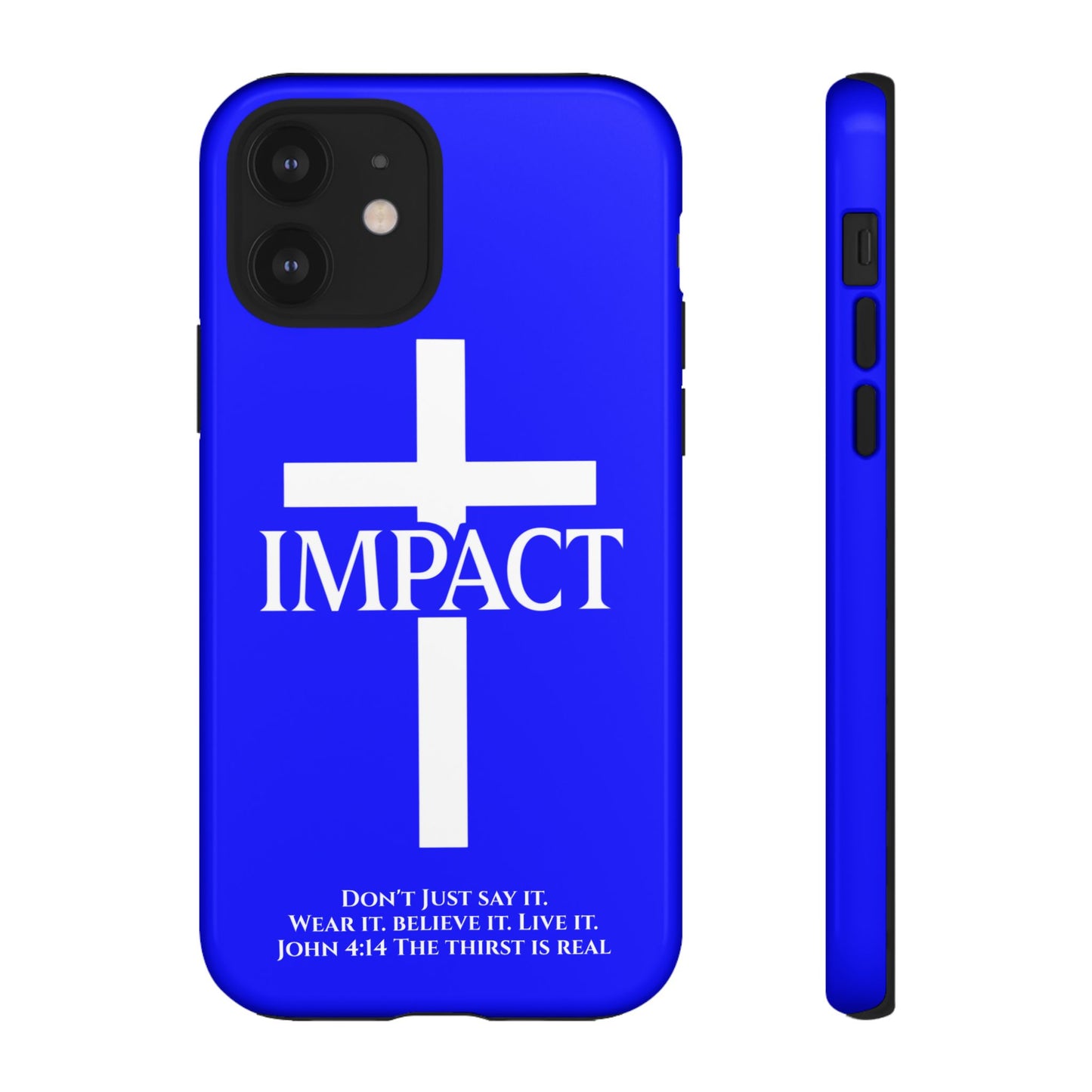 Impact Blue - Tough iPhone Case