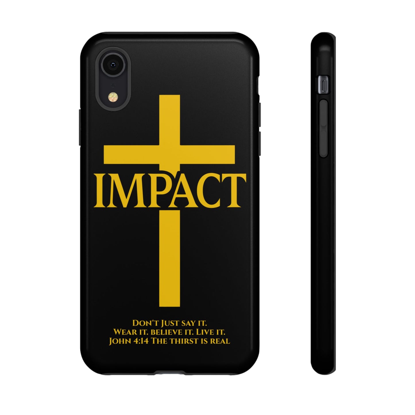 Impact Black/Gold - Tough iPhone Case
