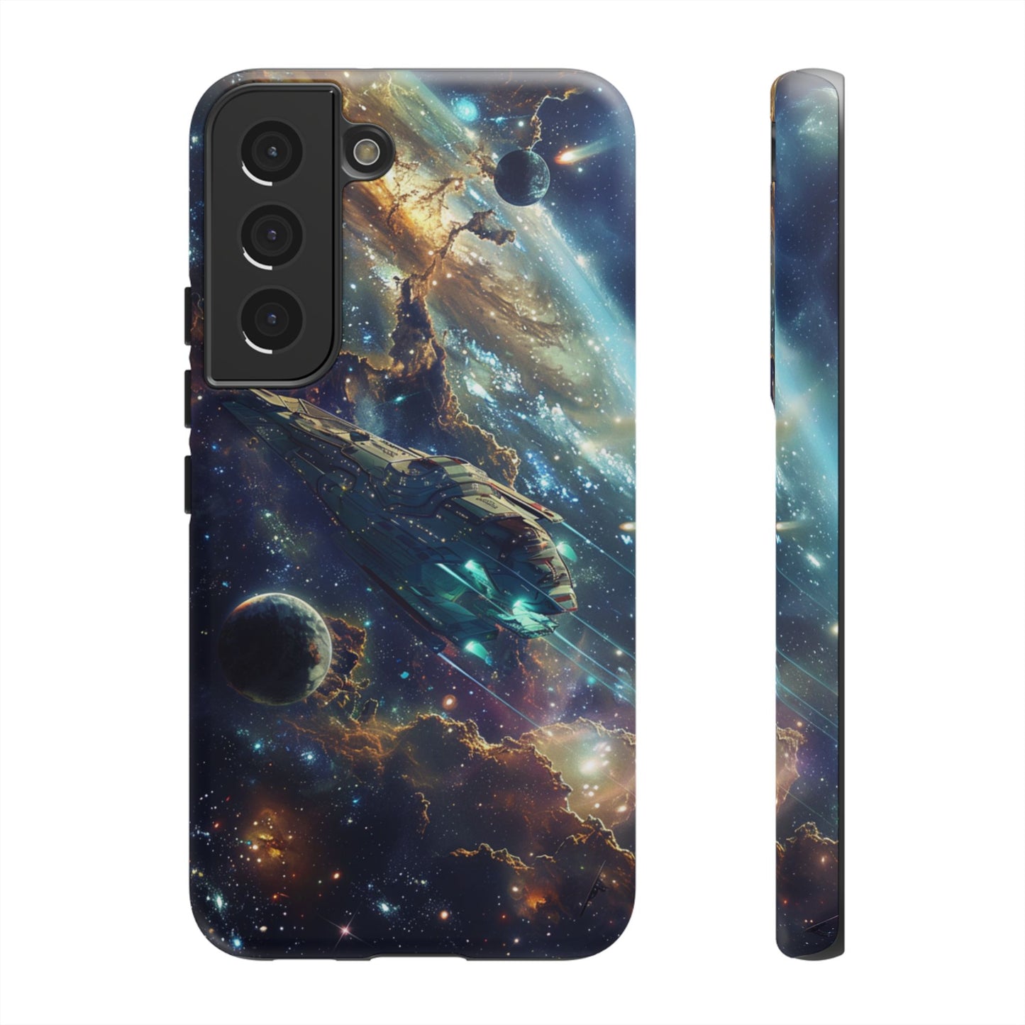 Galactic Voyage: Futuristic Spaceship - iPhone, Google Pixel, Samsung Galaxy