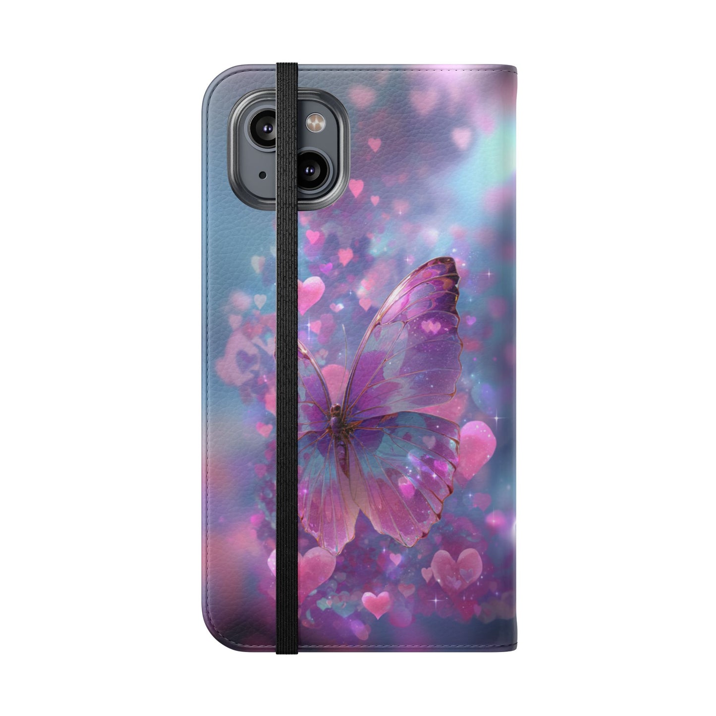 Cupid's Flutter Butterfly - Wallet Flip Case