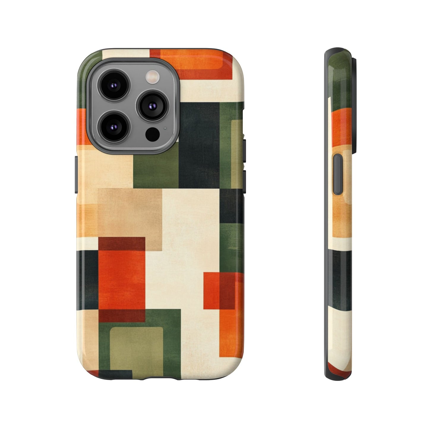 Mid-Century Modern Geometric Pattern Phone Case - iPhone, Google Pixel, Samsung Galaxy