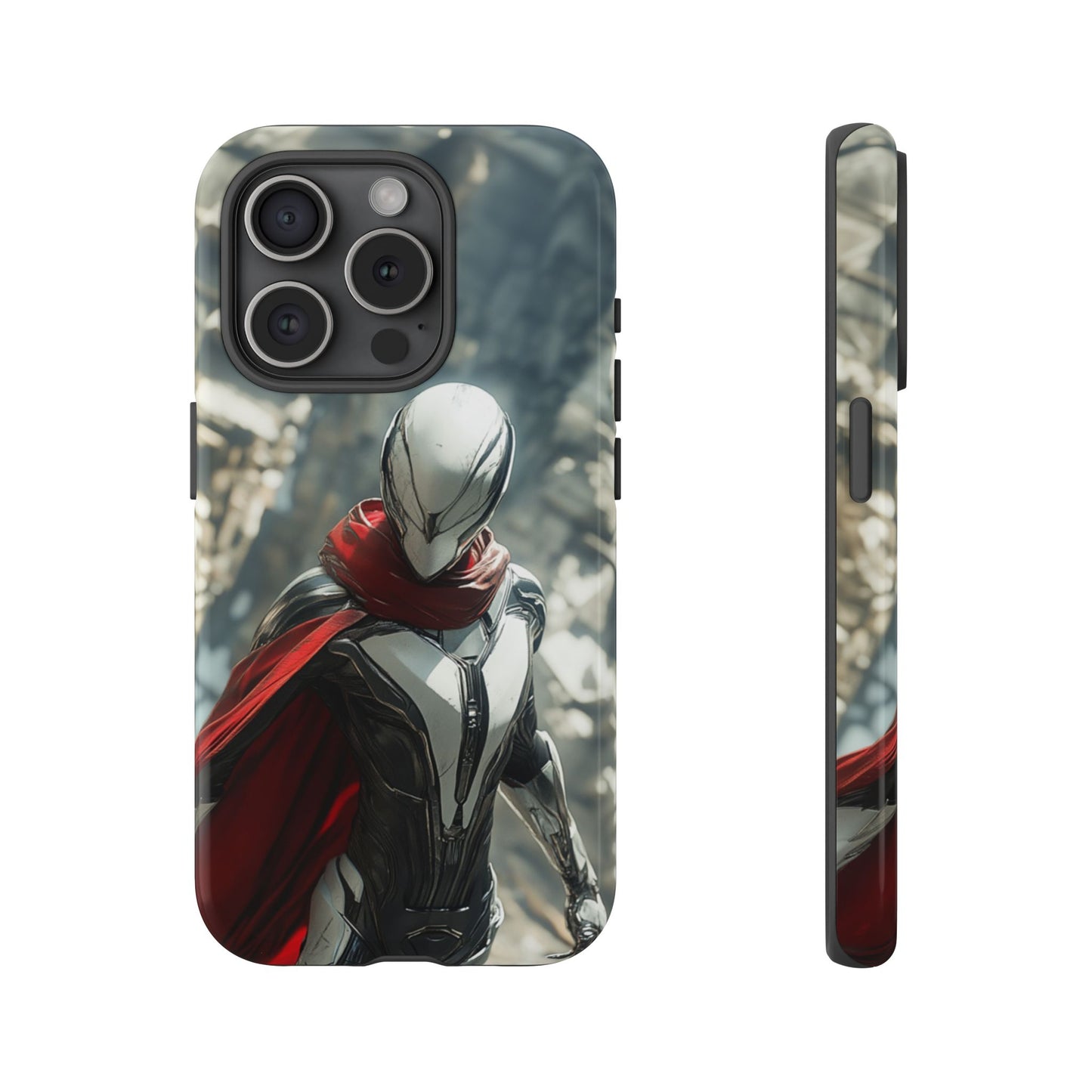 Crimson Sentinel Phone Case – iPhone, Google Pixel, Samsung Galaxy