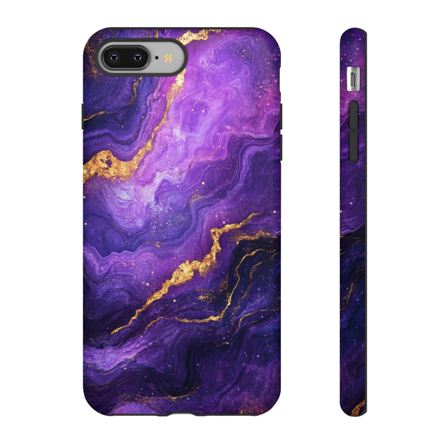 Amethyst Gold Marble – Tough iPhone Case