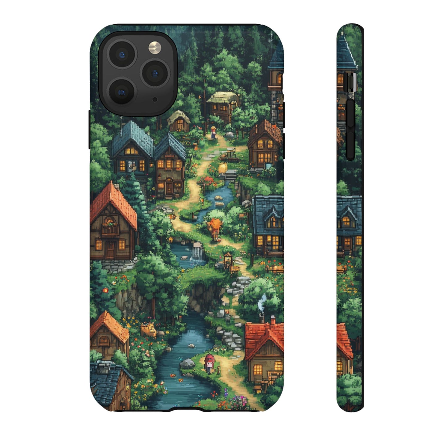 Pixel Forest Hamlet - Tough iPhone Case