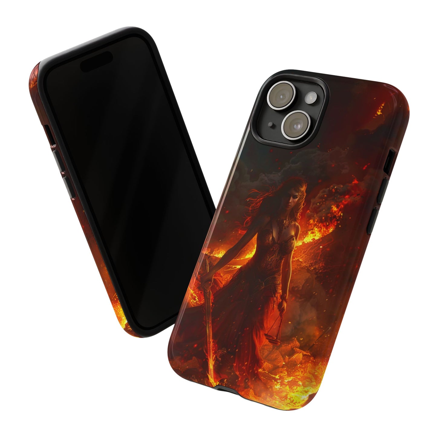 Fiery Goddess Nemesis Phone Case - iPhone, Google Pixel, Samsung Galaxy