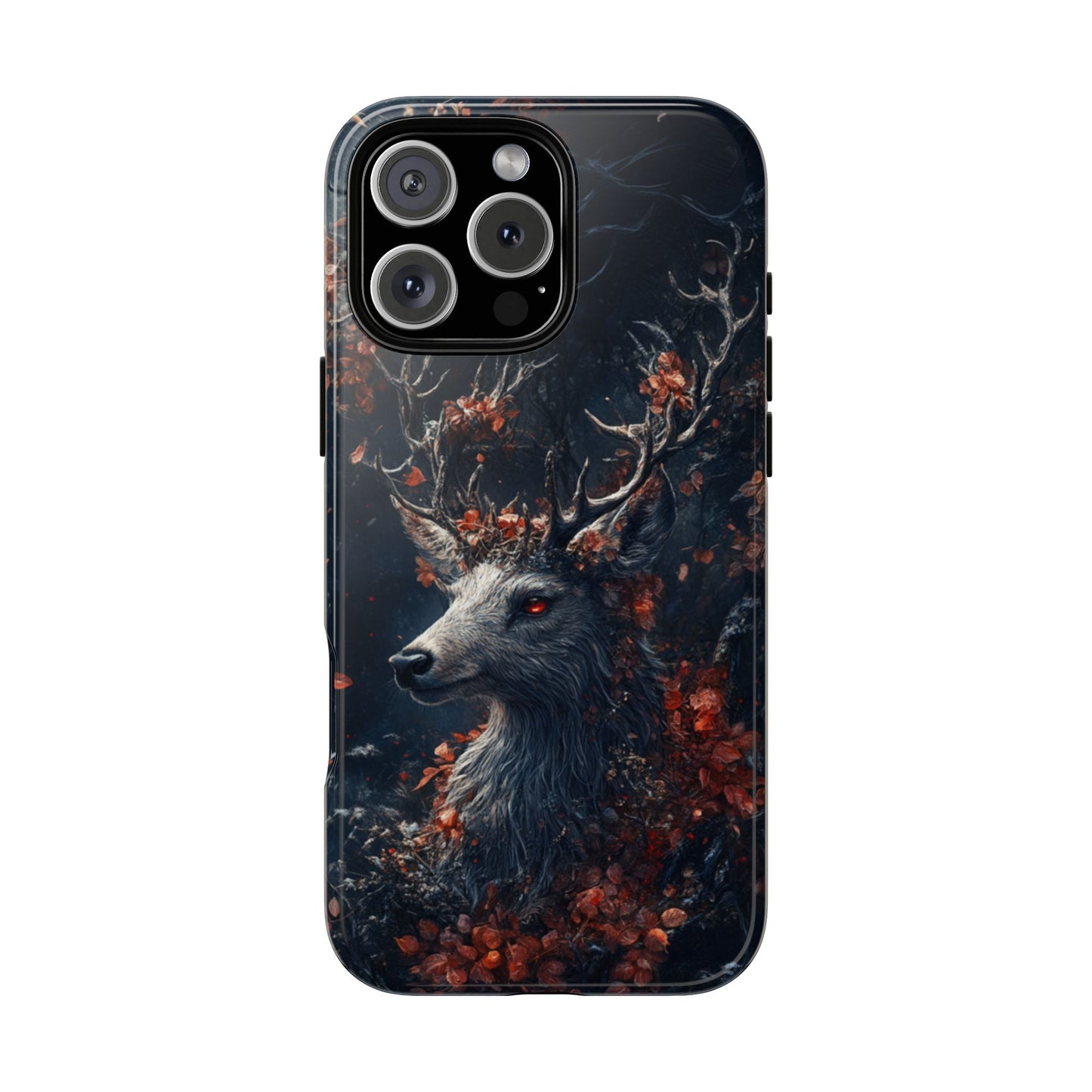 Crimson Stag Blossom – Tough iPhone Case
