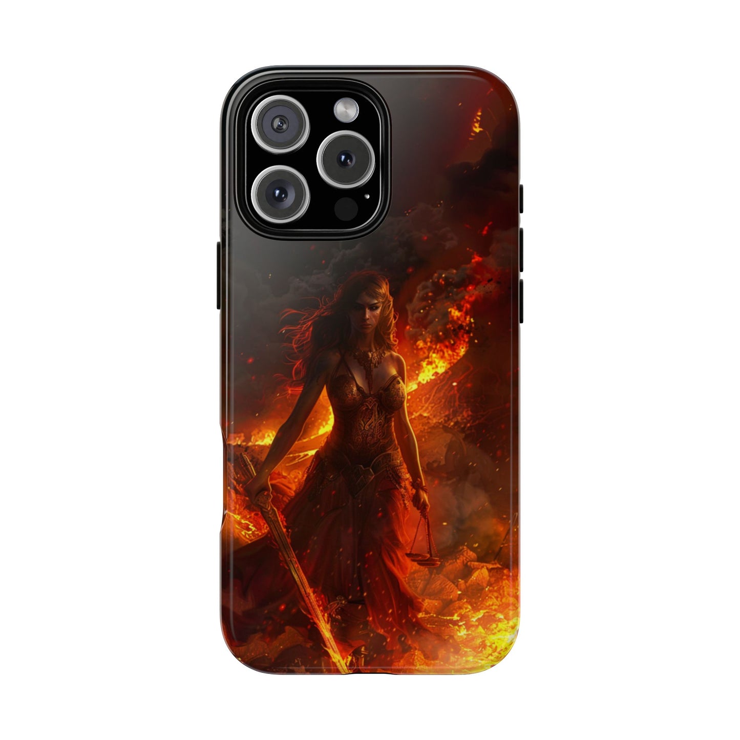 Fiery Goddess Nemesis Phone Case - iPhone, Google Pixel, Samsung Galaxy