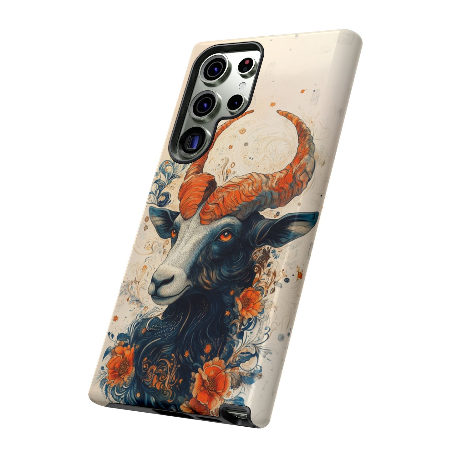 Capricorn Zodiac Artistic Floral Phone Case – iPhone, Google Pixel, Samsung Galaxy